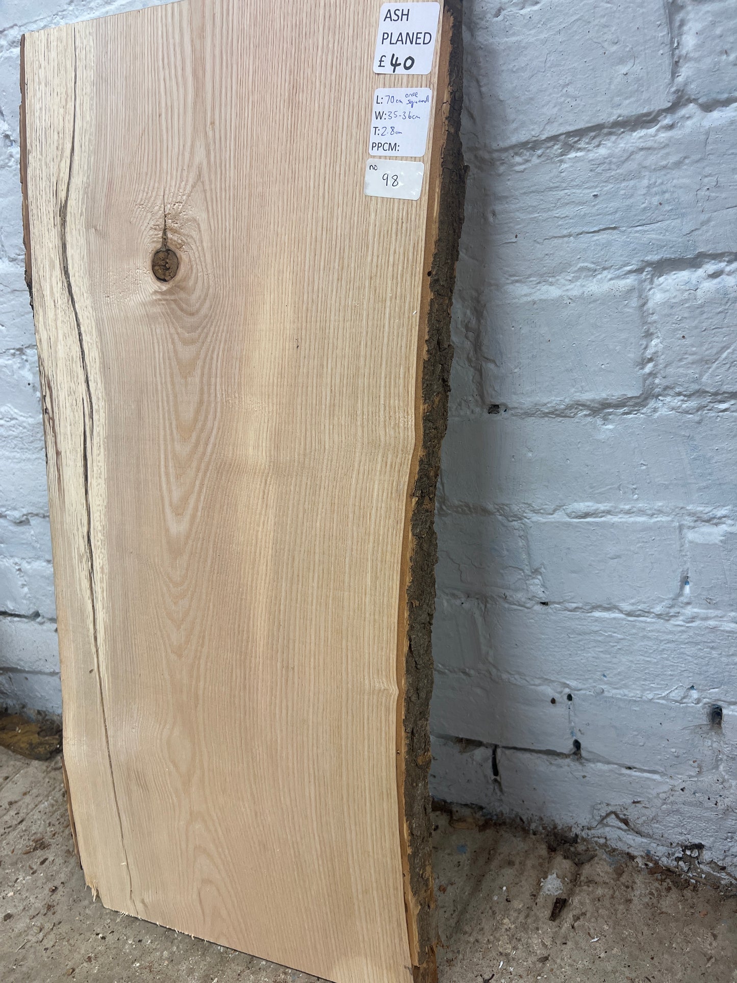 Ash No 98 - 700x350-360x28mm Planed