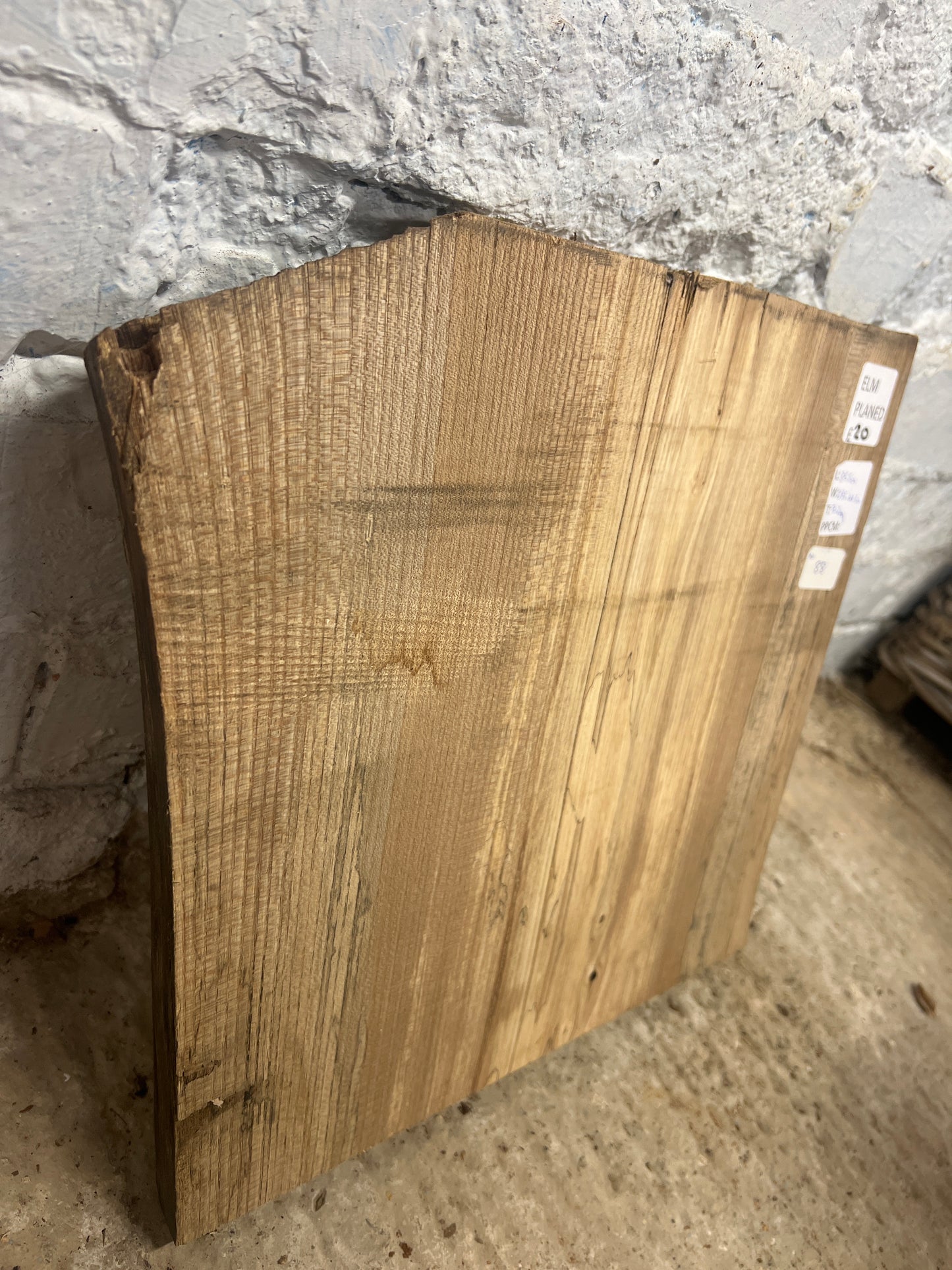 Elm No 88 - 355x375-405x32mm Planed