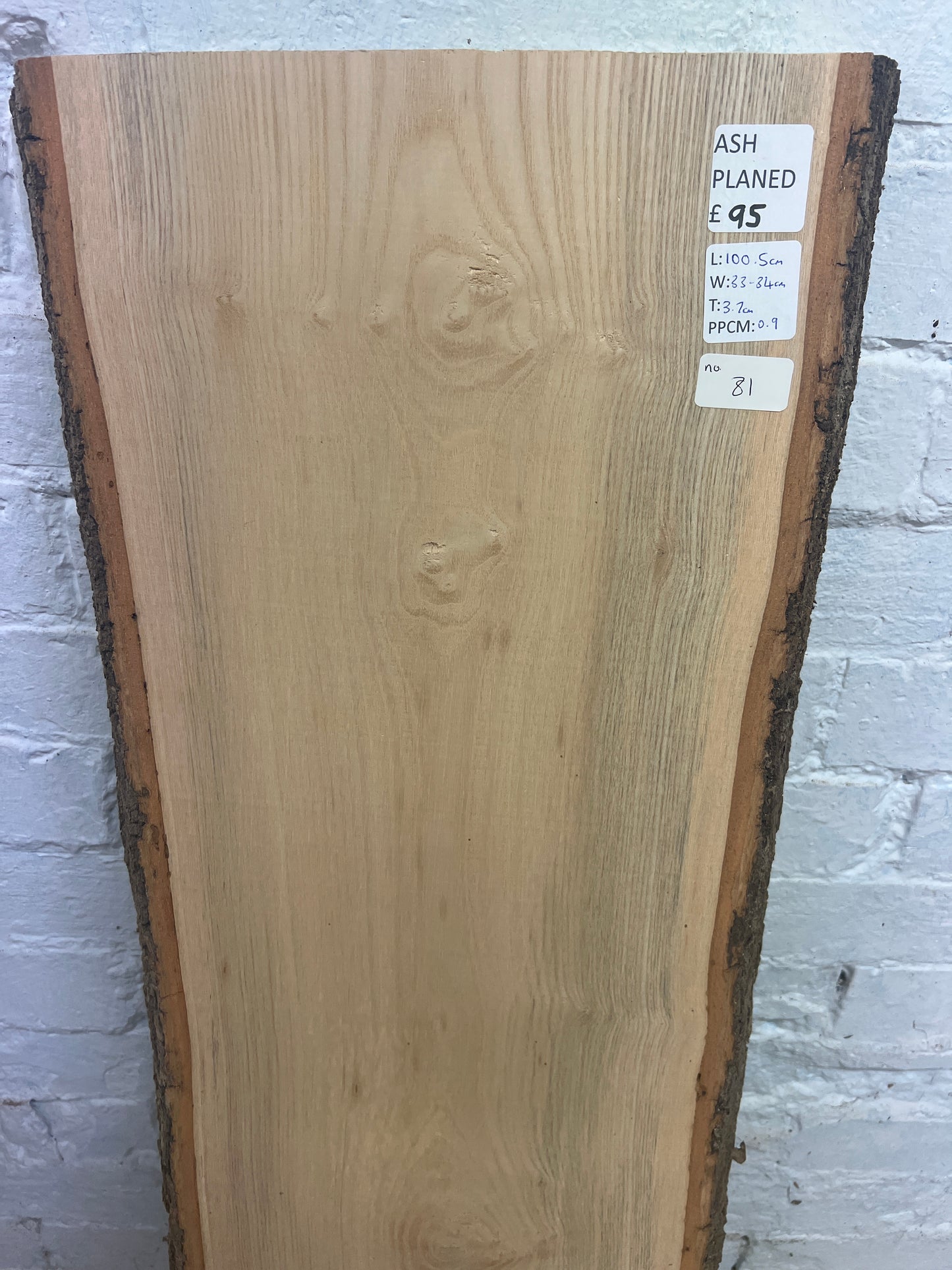 Ash No 81 - 1005x330-340x37mm Planed