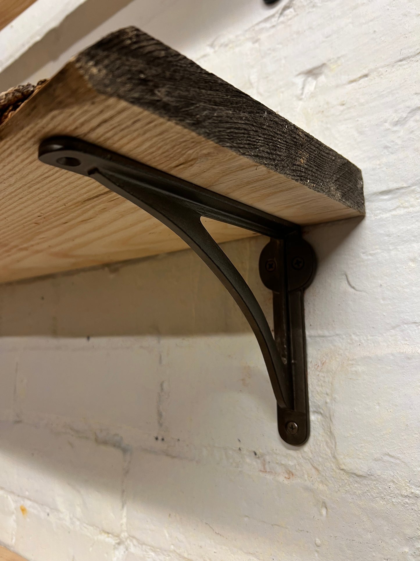 PEWTER GREY Premium Cast Iron Shelf Bracket