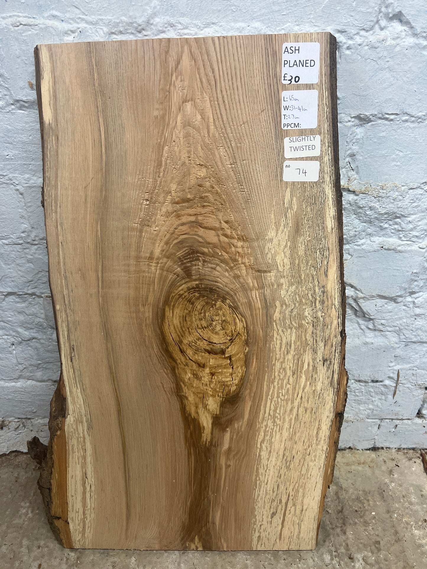 Ash No 74 - 650x320-410x27mm Planed