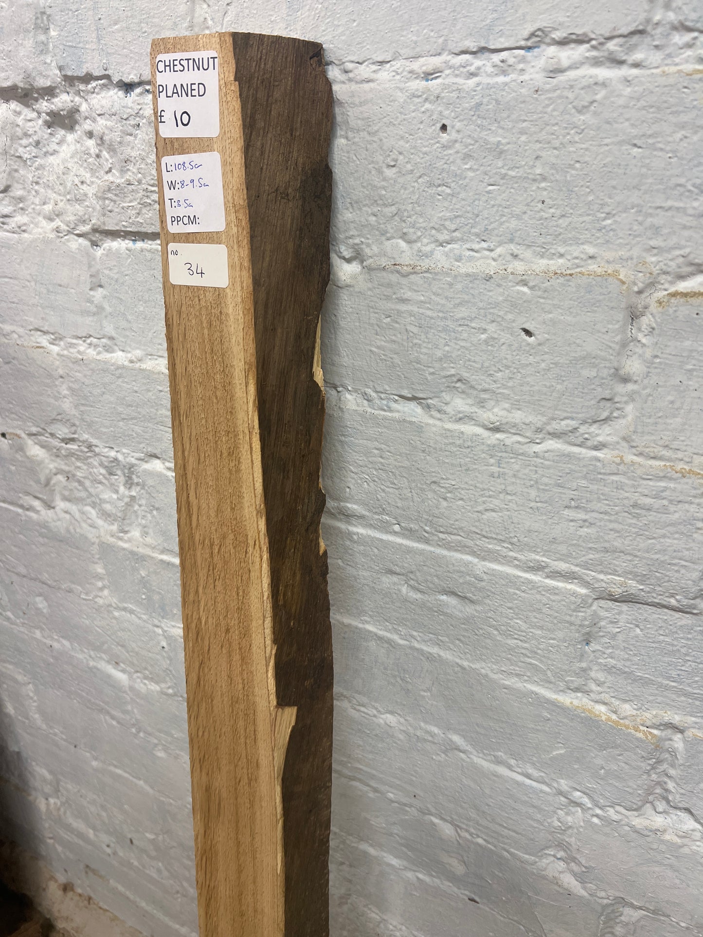 Chestnut No 34 - 1085x80-95x35mm Planed