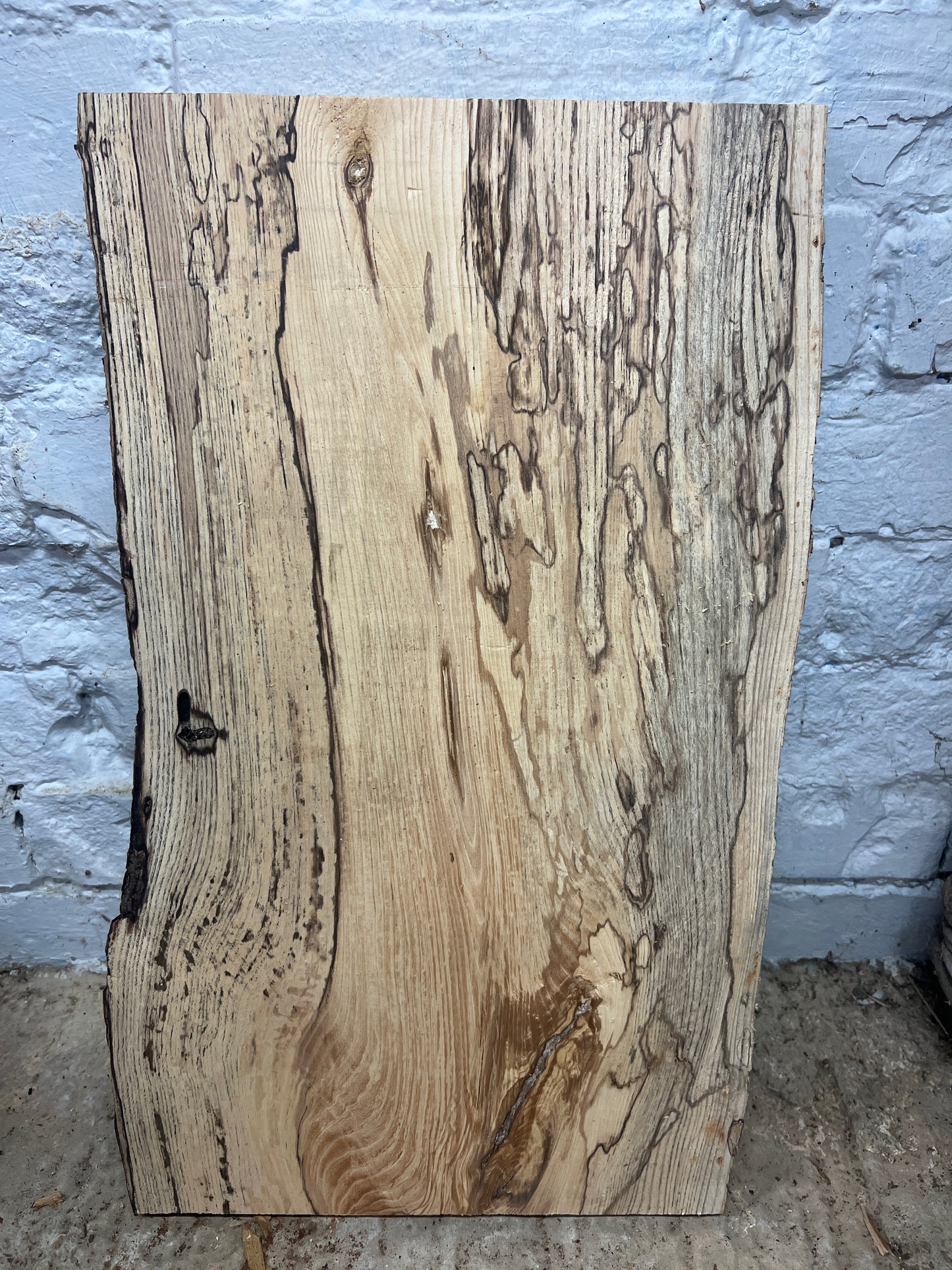 Spalted Ash No 47 - 542x300-330x30mm Planed