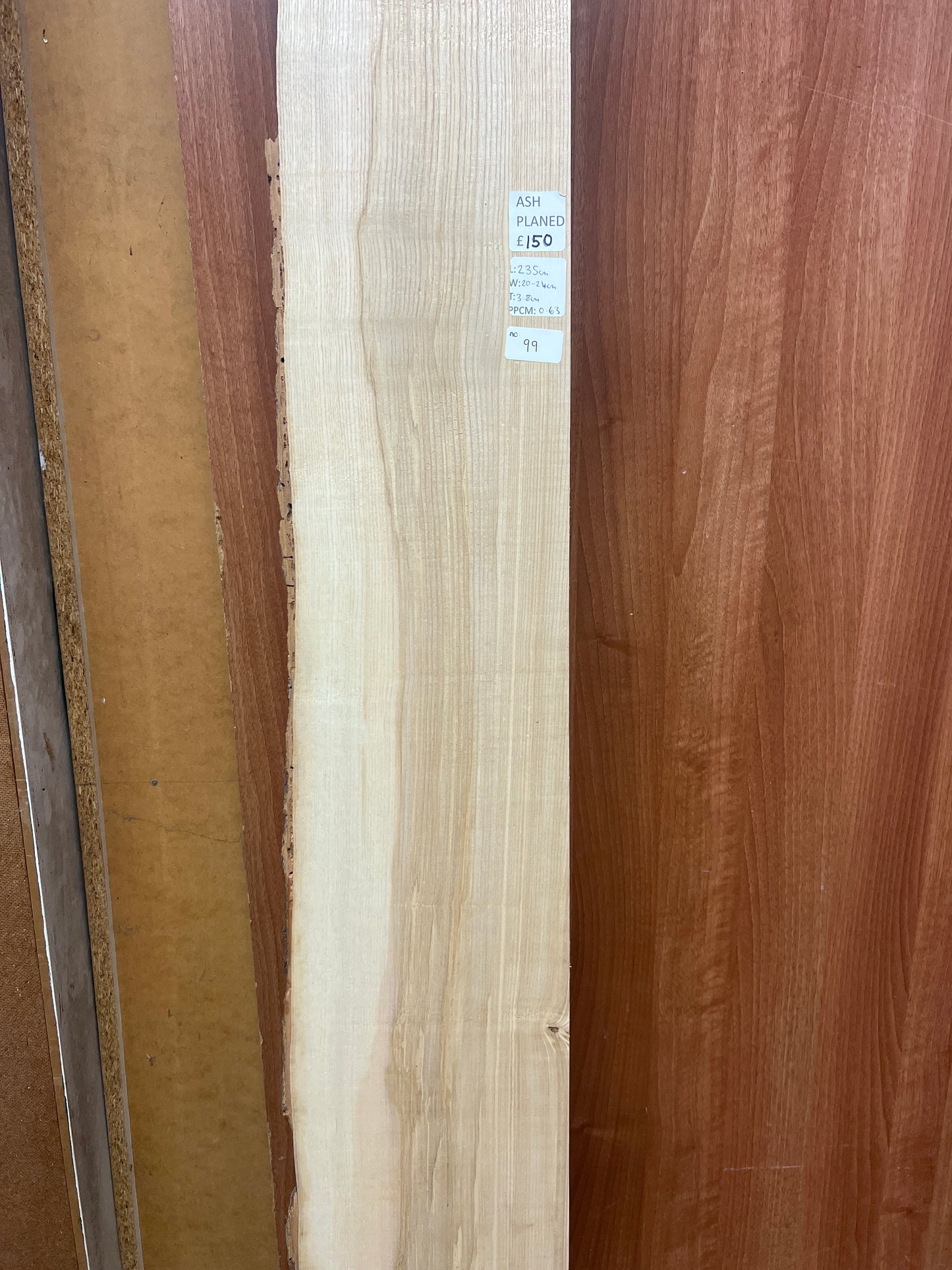 Ash No 99 - 2350x200-240x38mm Planed