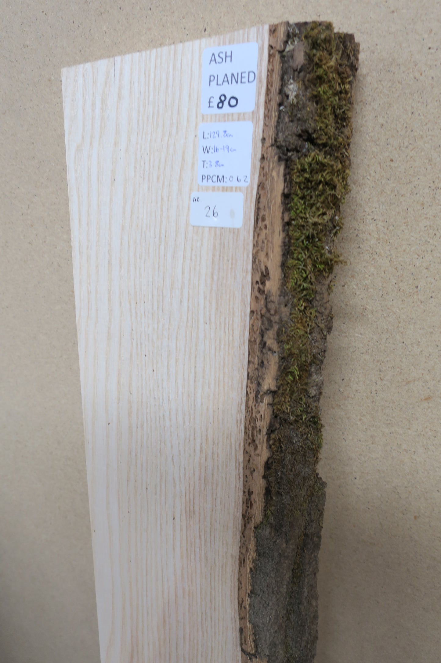 Ash No 26 - 1298x160-190x38mm Planed