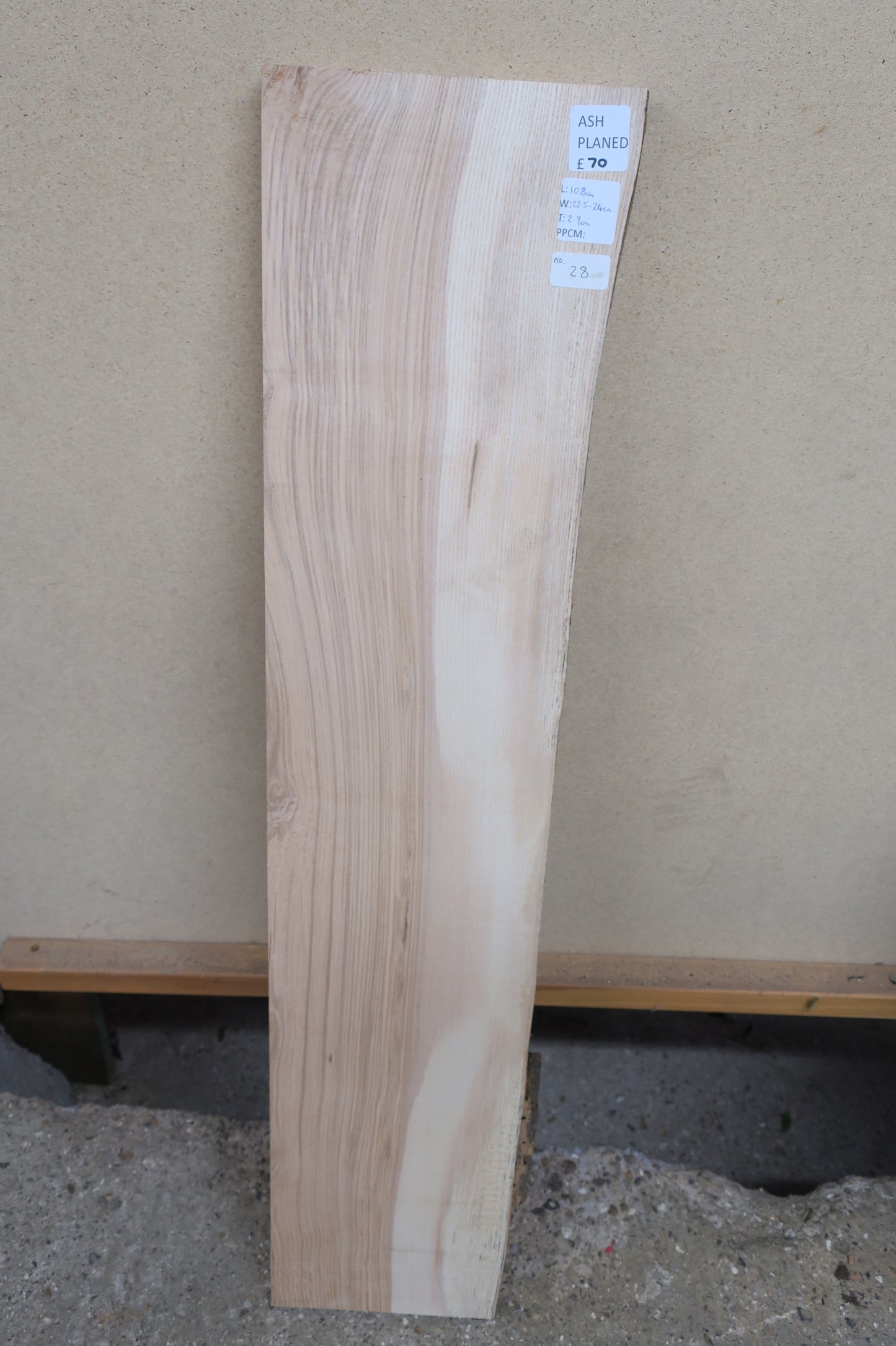 Ash No 28 - 1080x225-240x29mm Planed