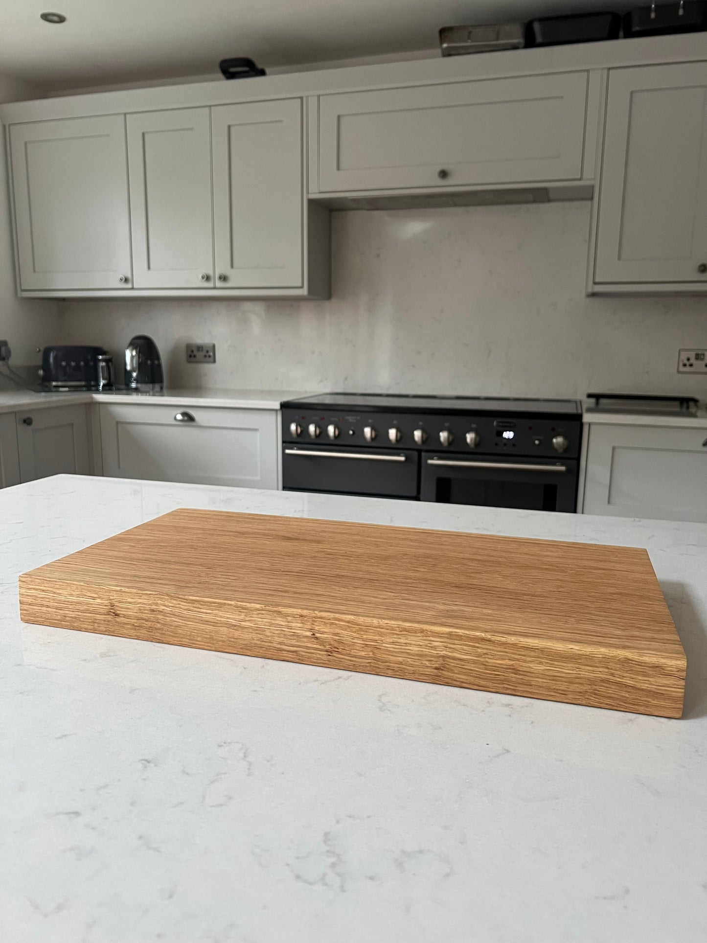 Large Solid English Oak Hand Made Kitchen Chopping Serving Cheese Board Natural