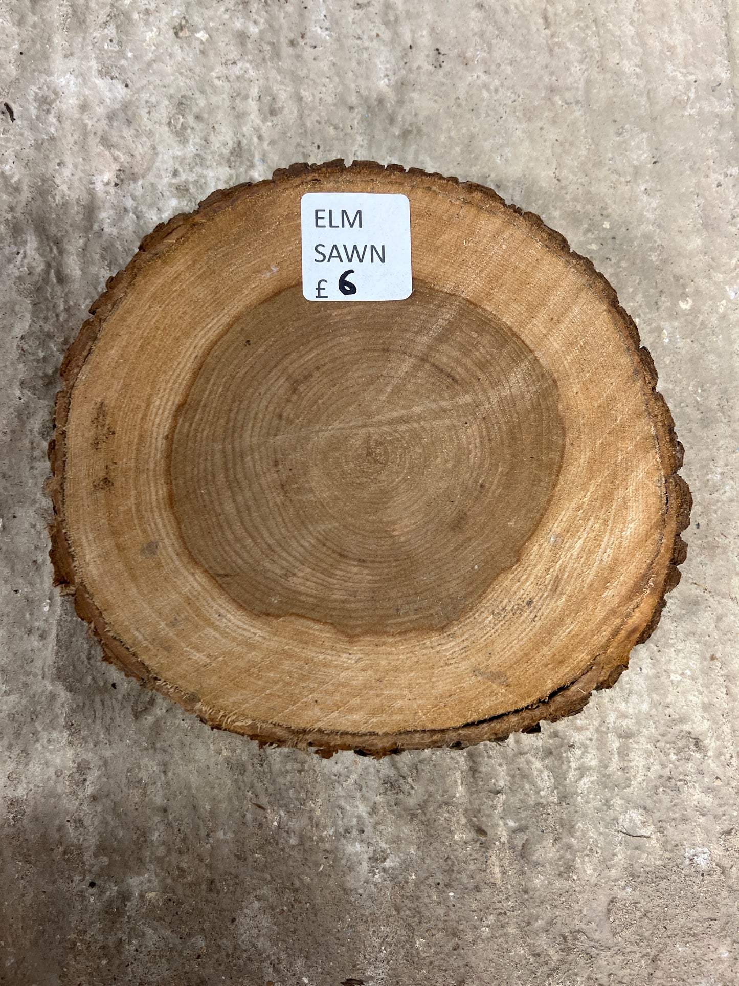 Elm Rounds - 210x200x40-50mm Sawn