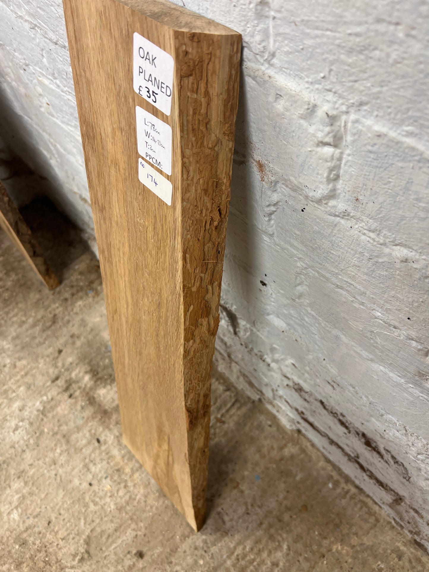 Oak No 174 - 780x140-210x30mm Planed