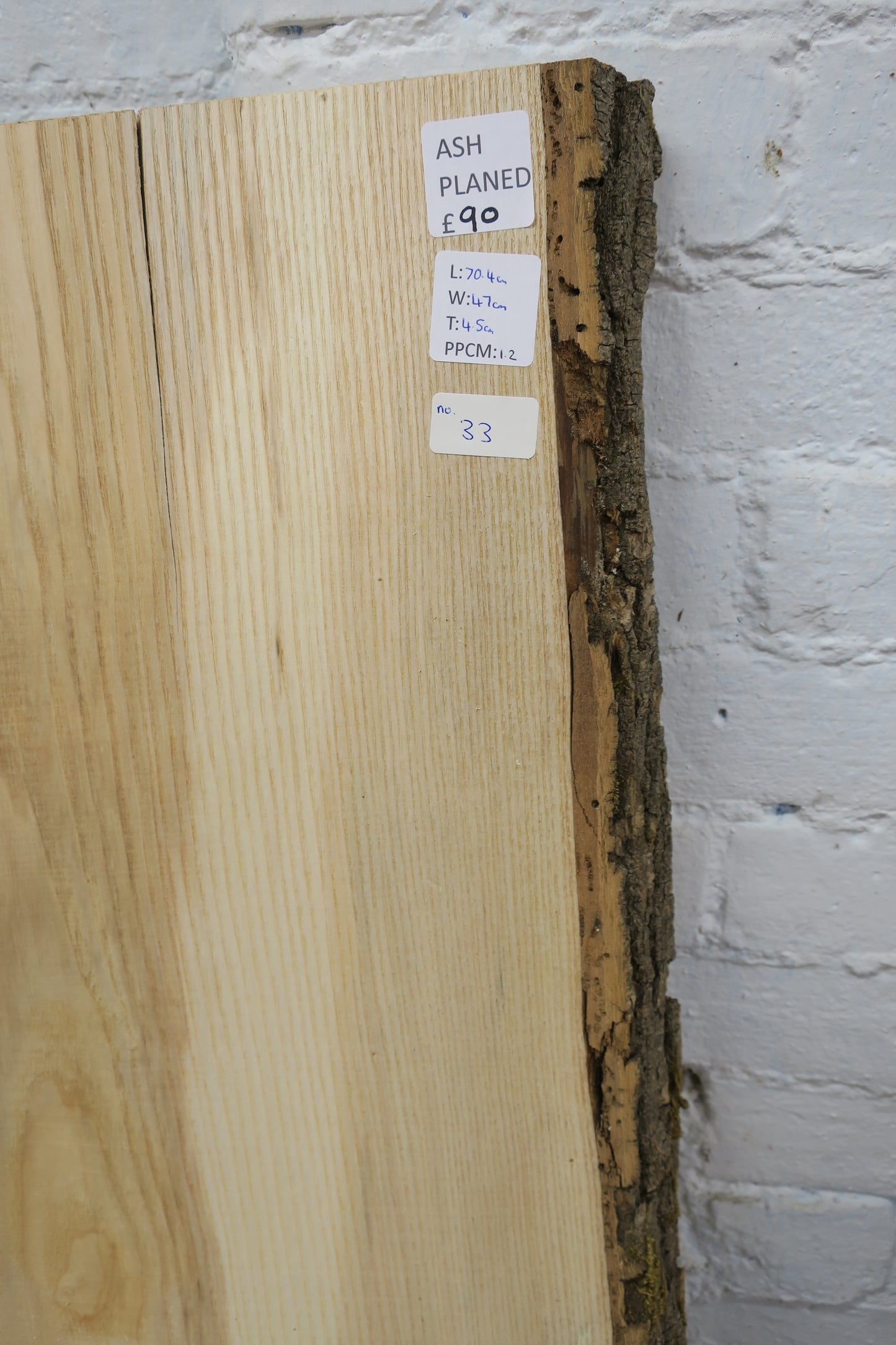 Ash No 33 - 704x470x45mm Planed