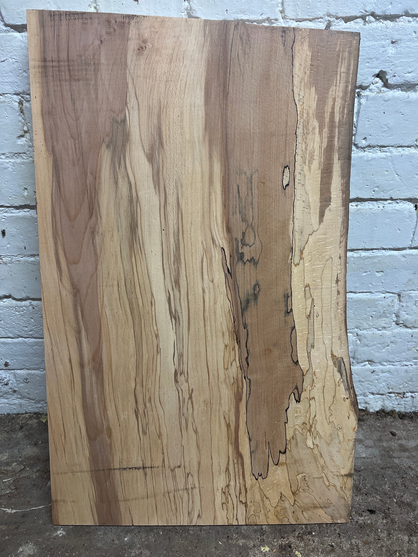 Spalted Beech No 110 - 710x395-460x40mm Planed