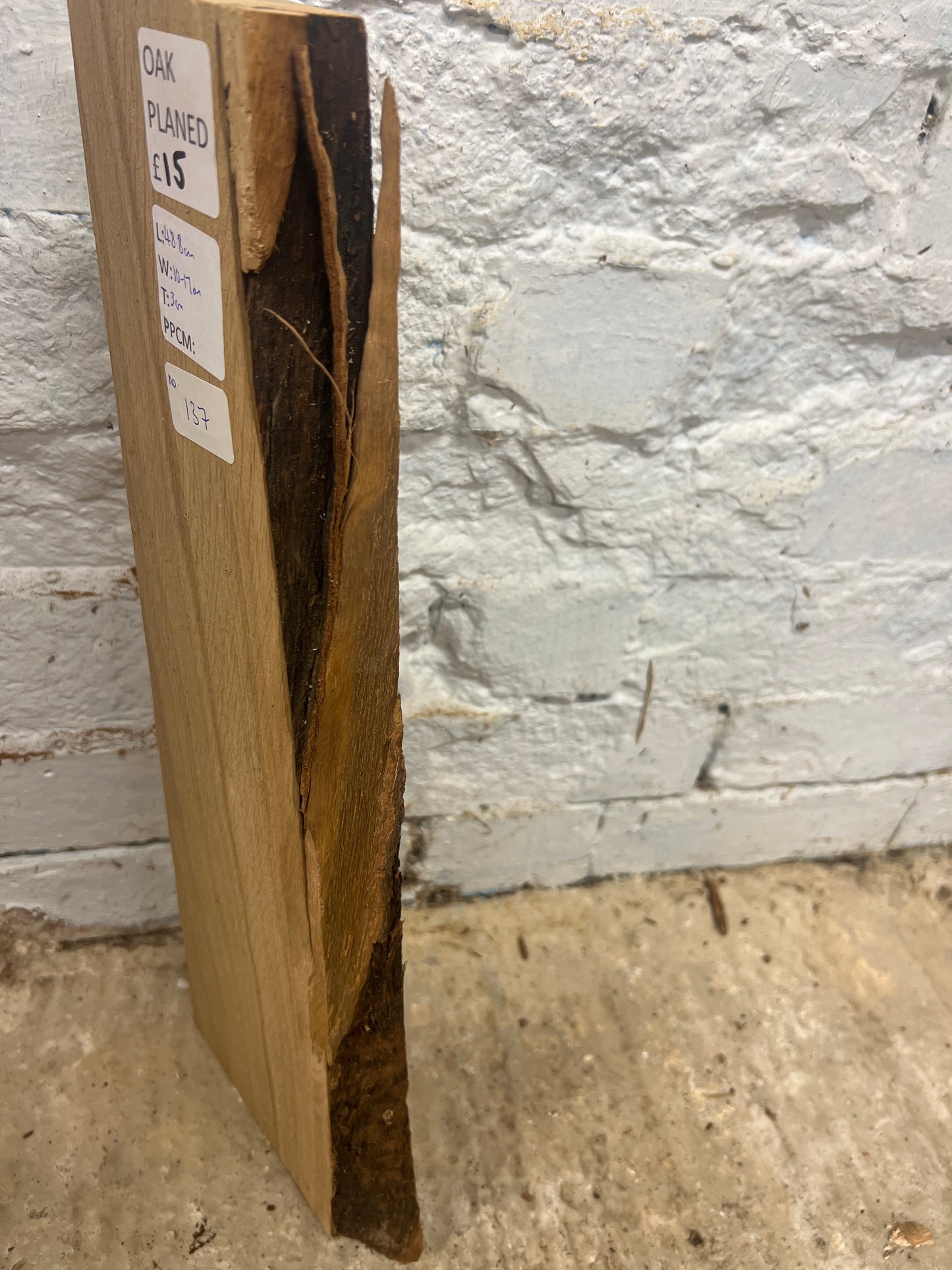 Oak No 137 - 488x100-117x30mm Planed