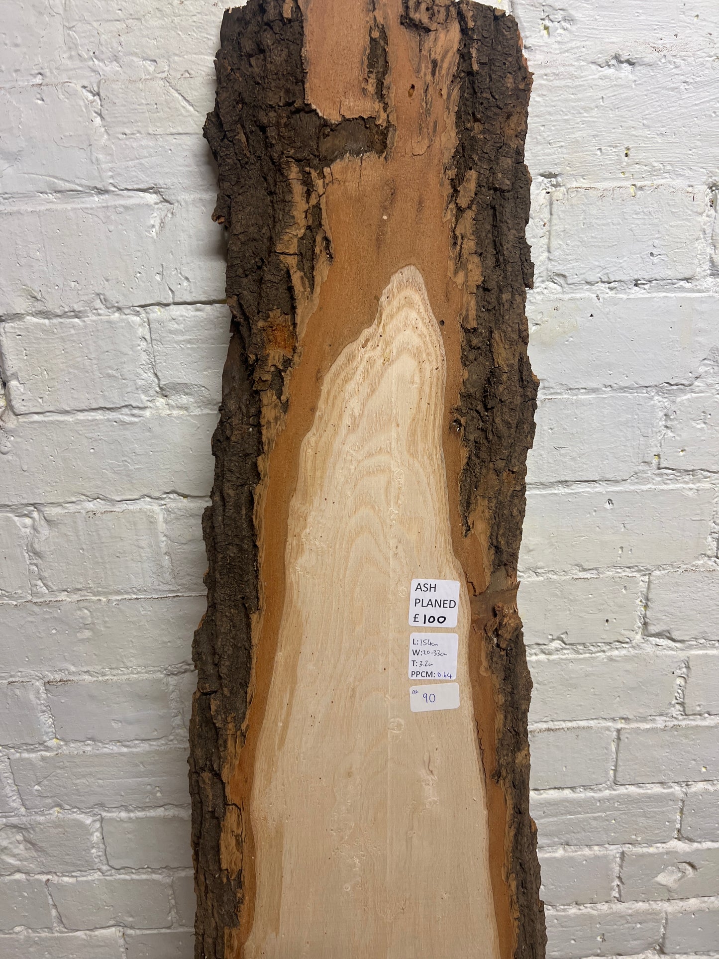Ash No 90 - 1540x200-330x32mm Planed