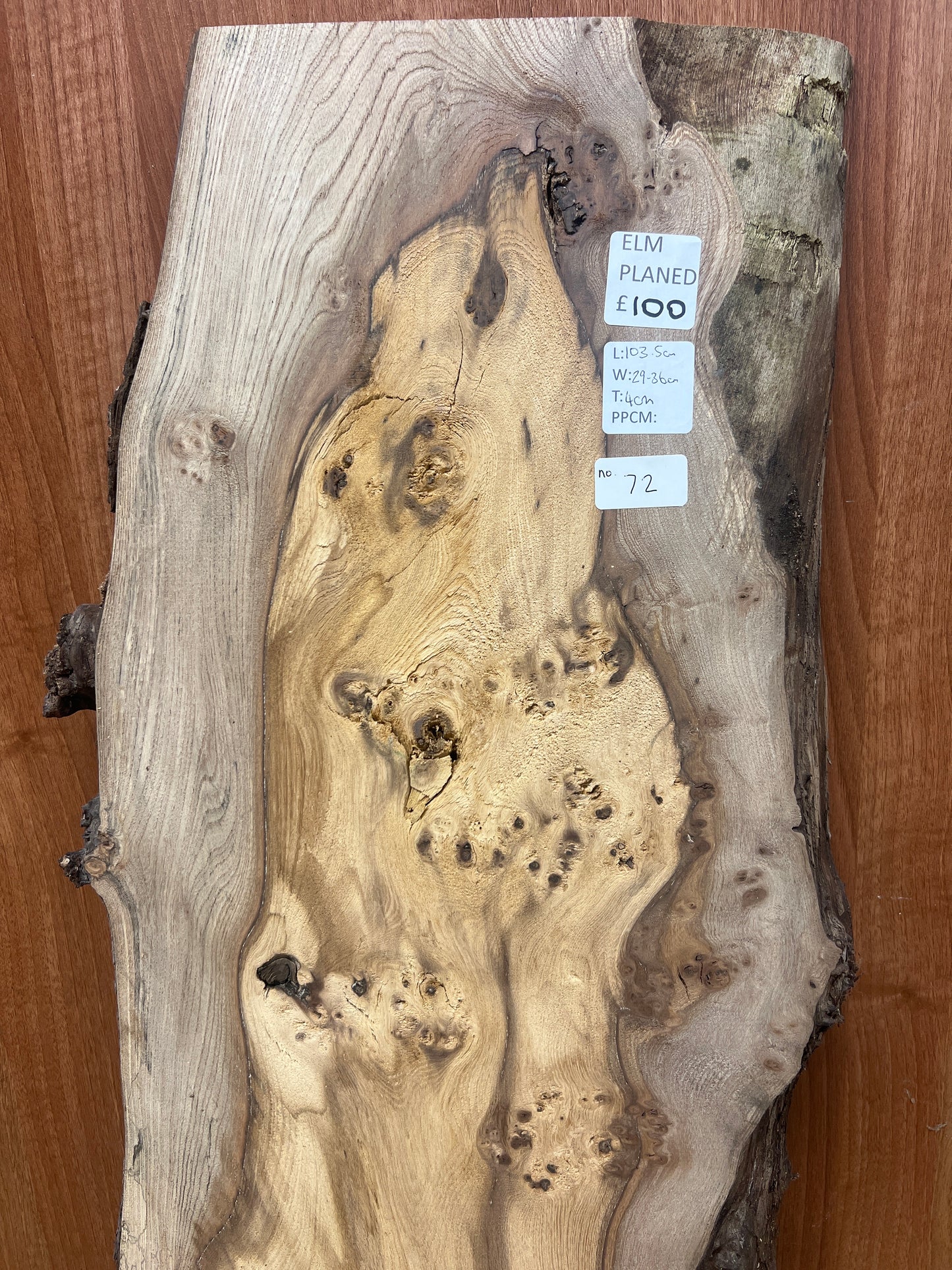 Elm No 72 - 1035x290-360x40mm Planed