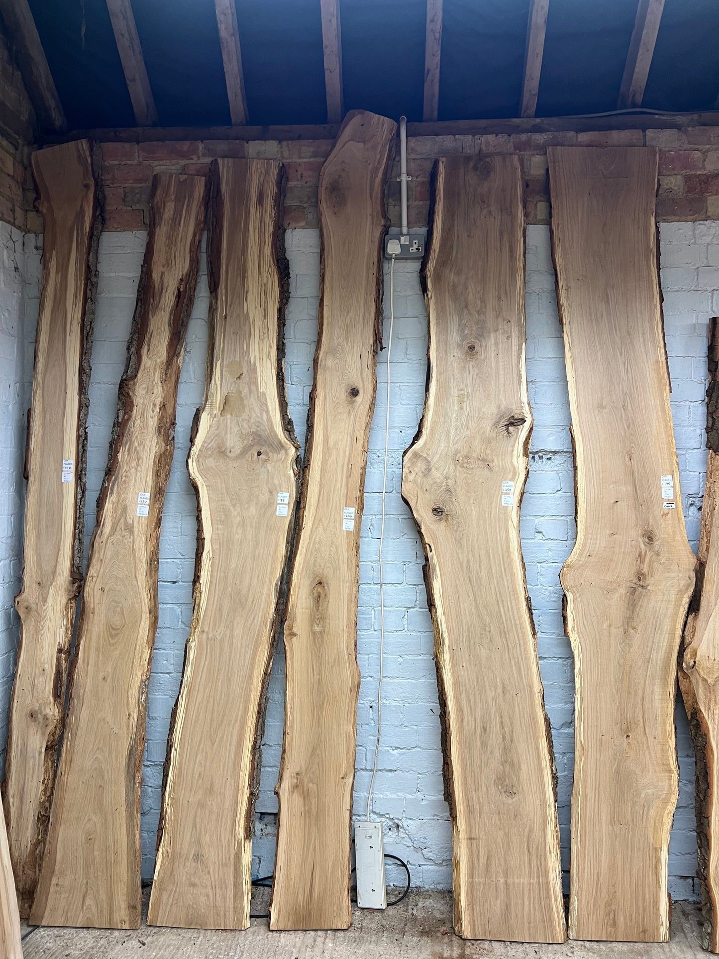 Planed Oak Boards - 2500mm+