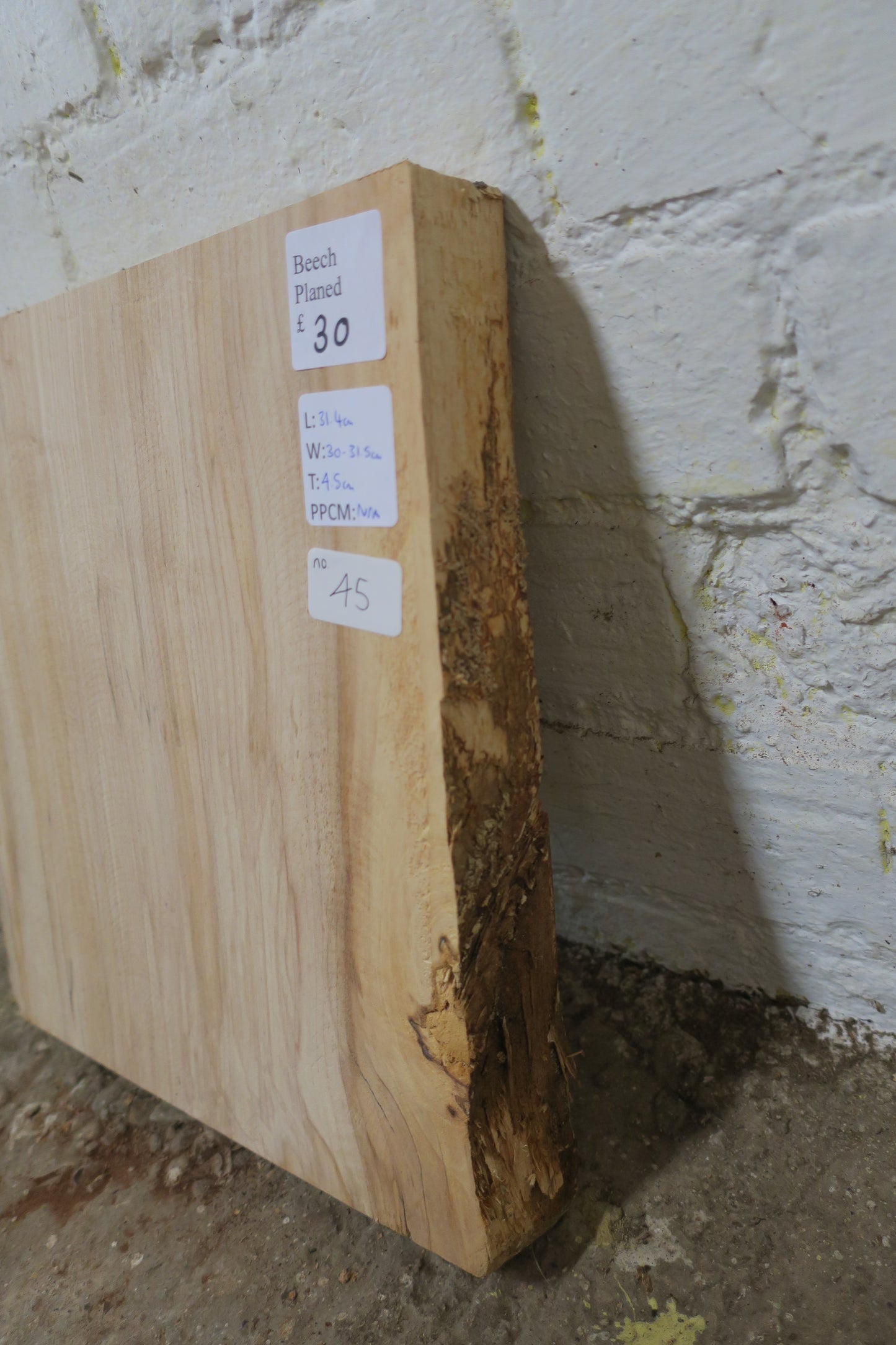 Beech No 45 - 314x300-315x45mm Planed