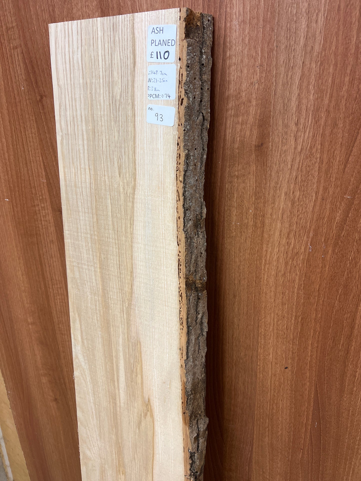 Ash No 93 - 1487x210-250x38mm Planed