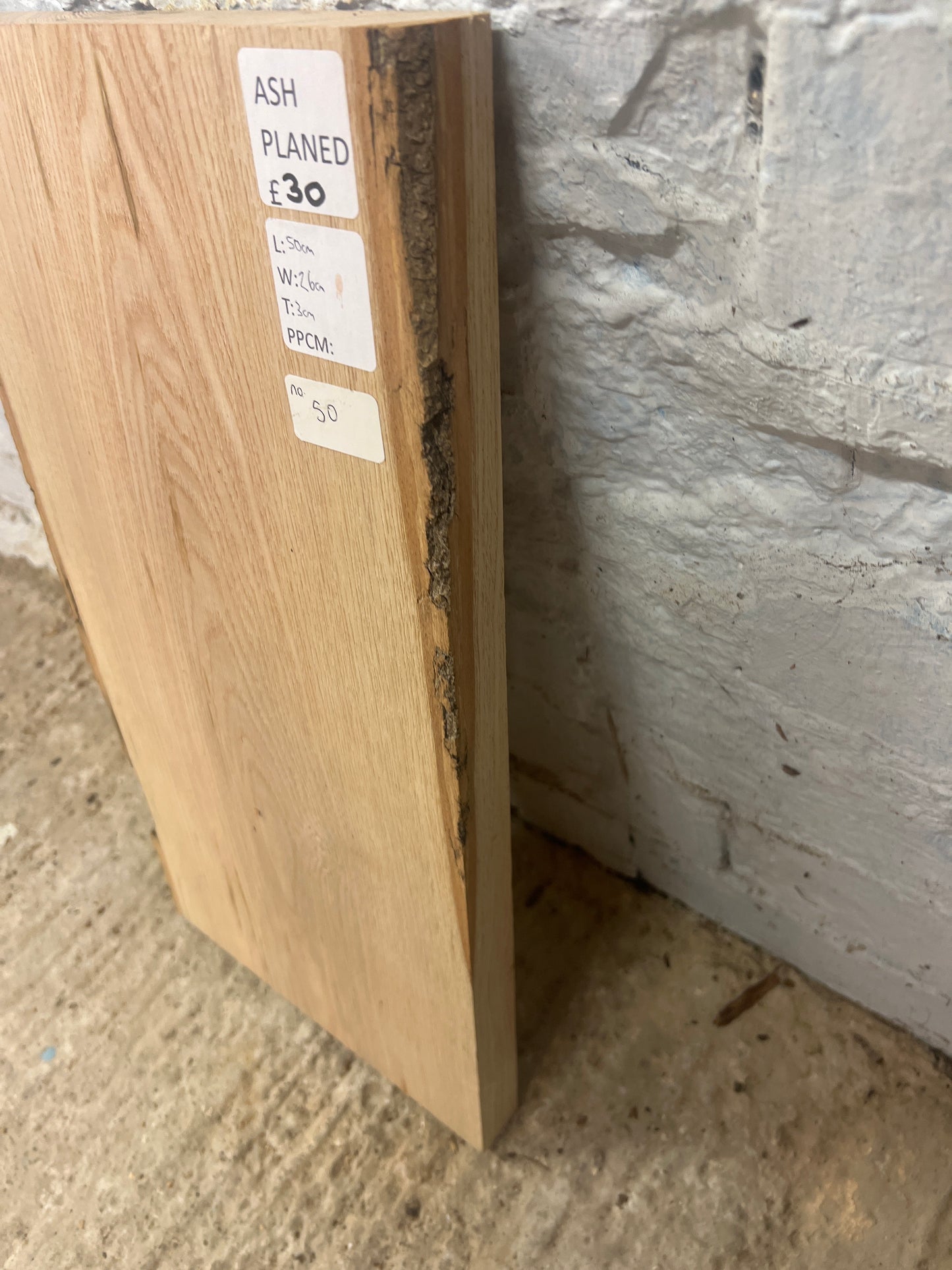 Ash No 50 - 500x260x30mm Planed