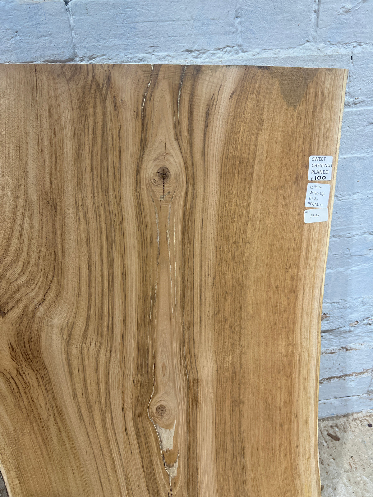 Chestnut No 244 - 905x530-630x28mm Planed