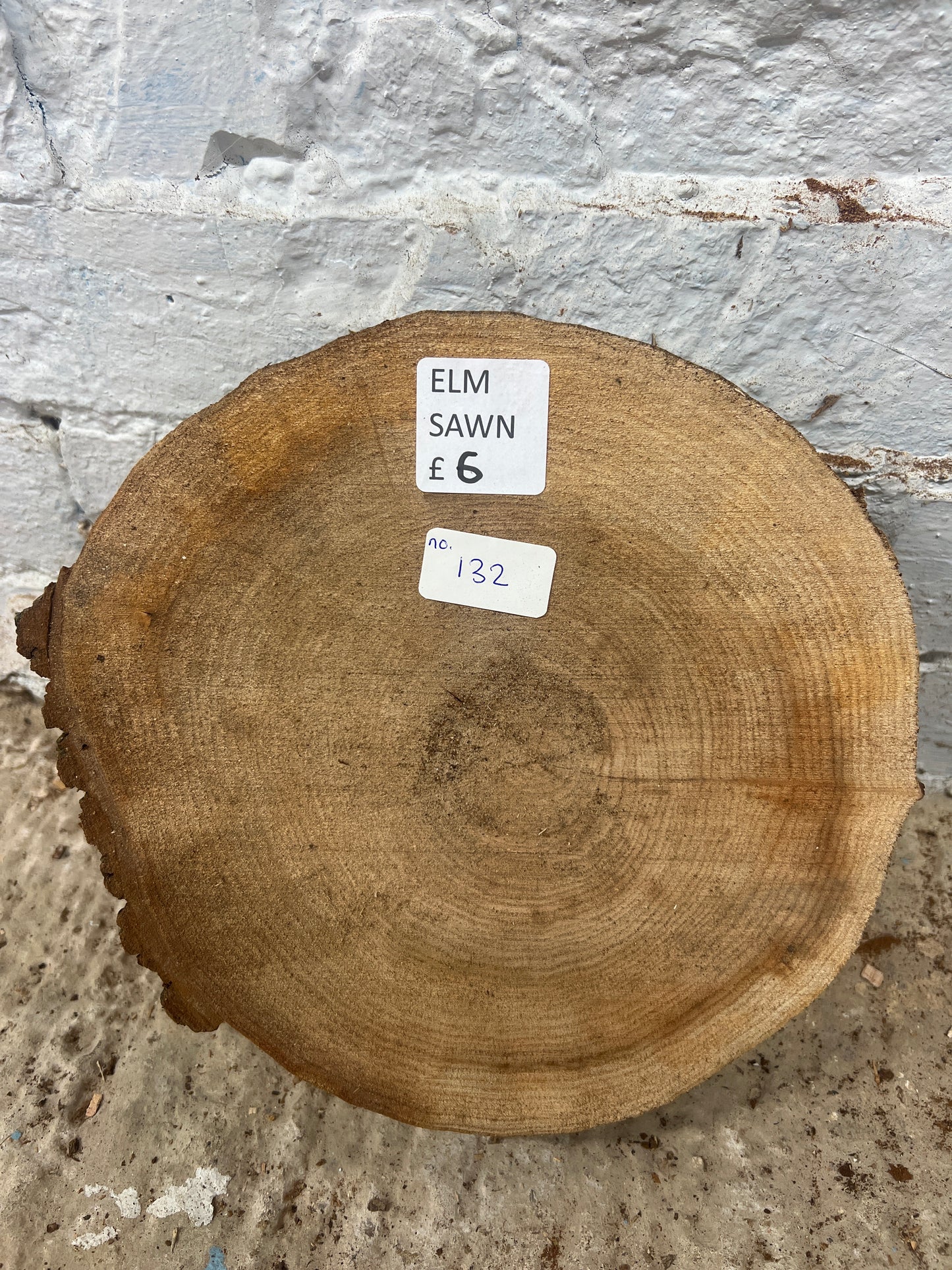 Elm No 132 - 250x260x40mm Sawn