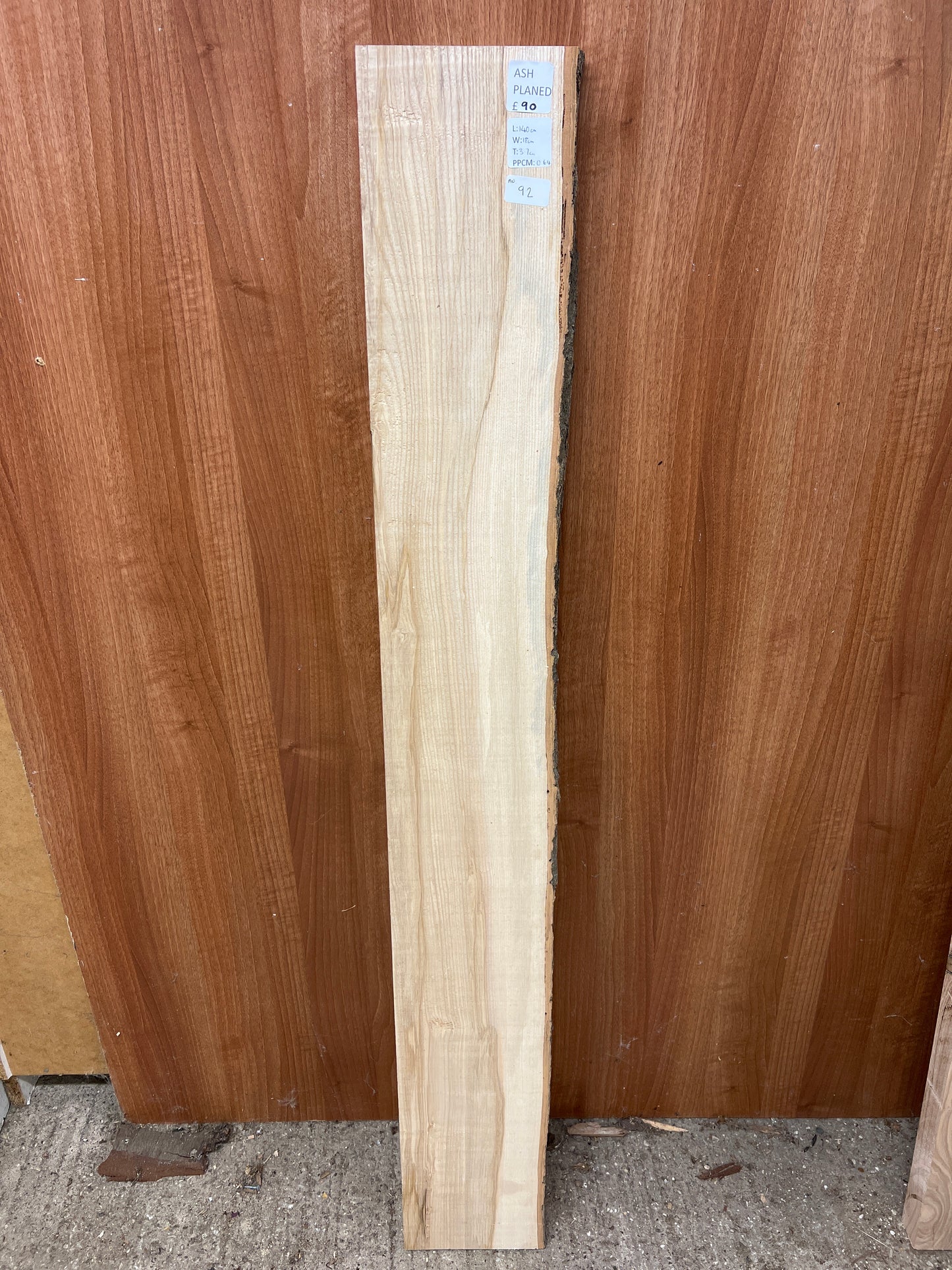 Ash No 92 - 1400x180x37mm Planed