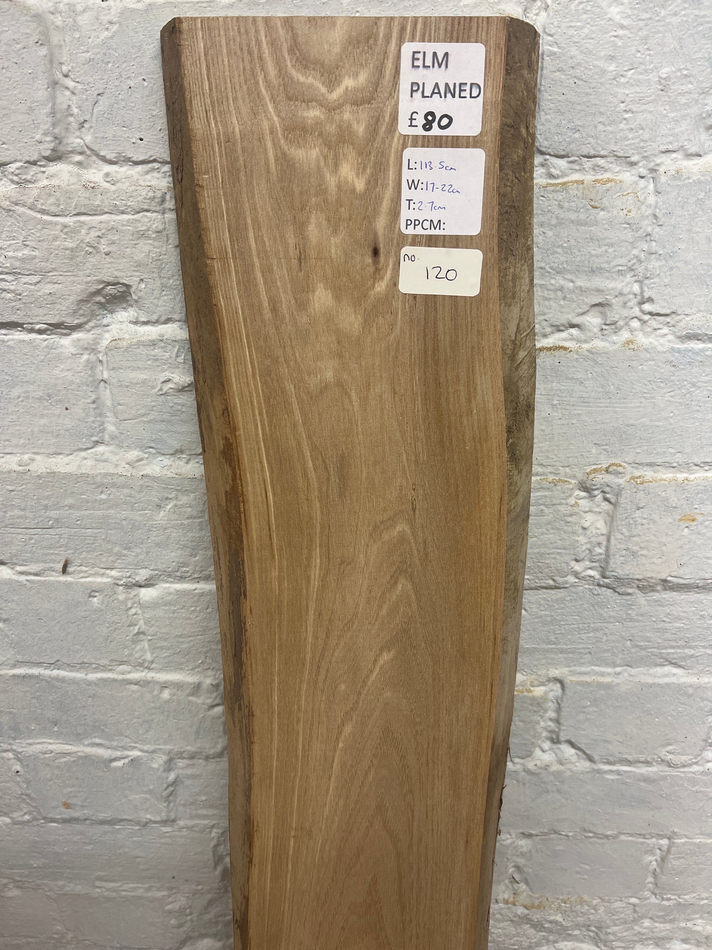 Elm No 120 - 1135x170-220x27mm Planed