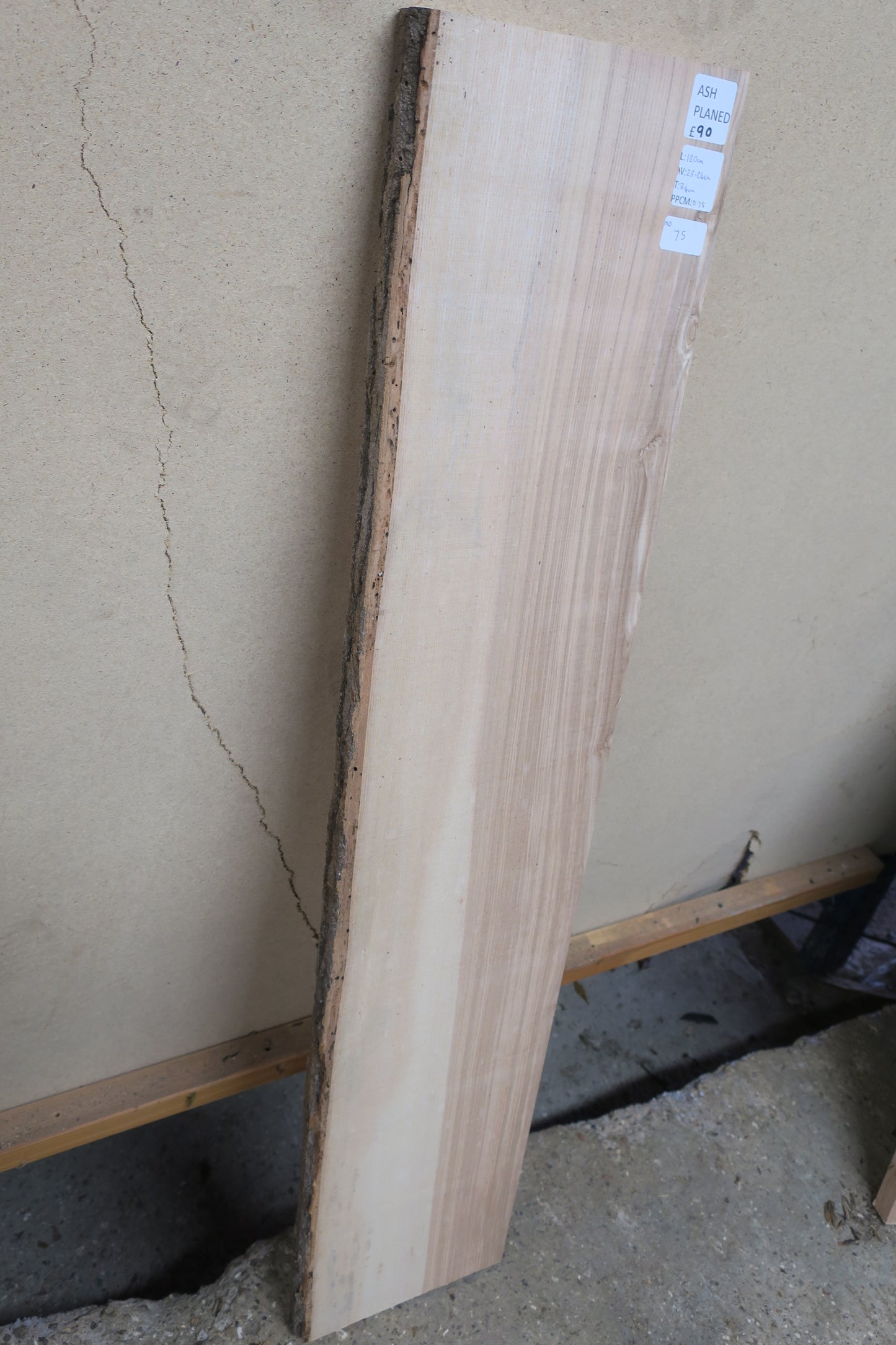 Ash No 75 - 1200x230-240x34mm Planed