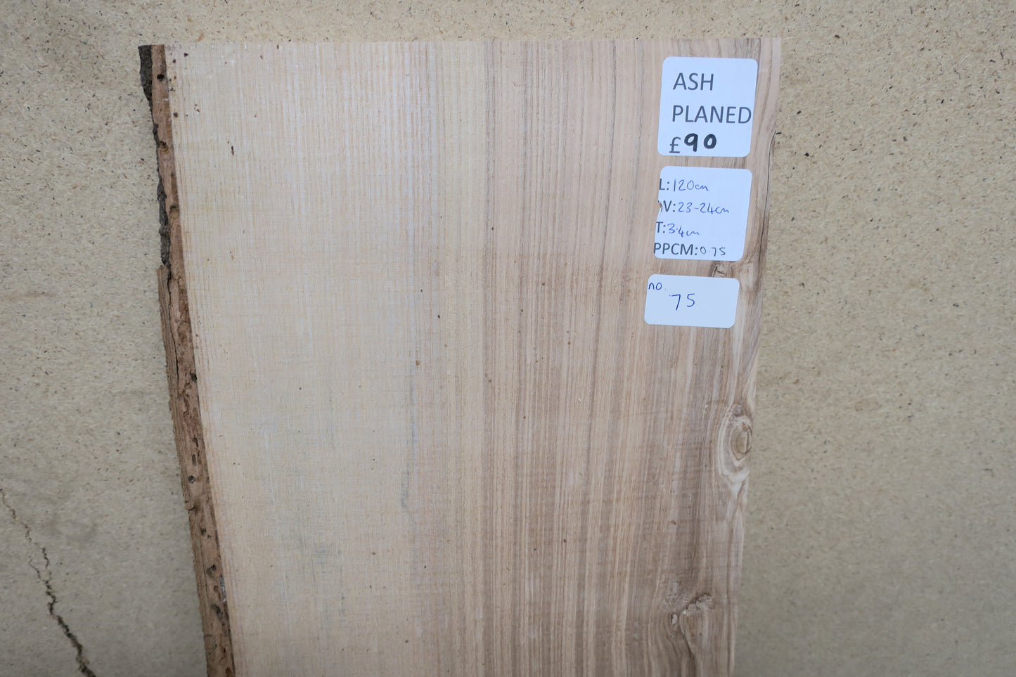 Ash No 75 - 1200x230-240x34mm Planed