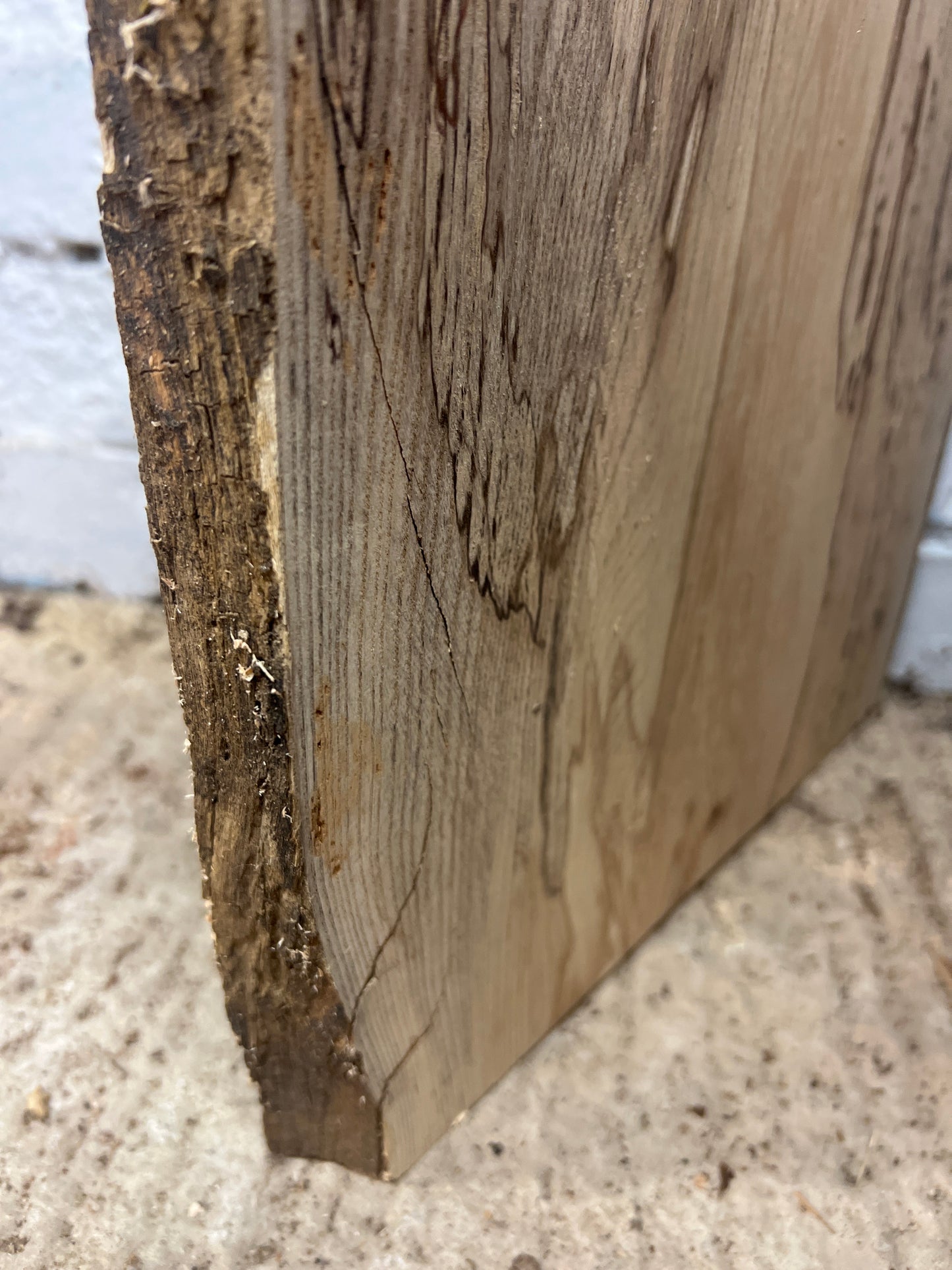 Spalted Ash No 47 - 542x300-330x30mm Planed