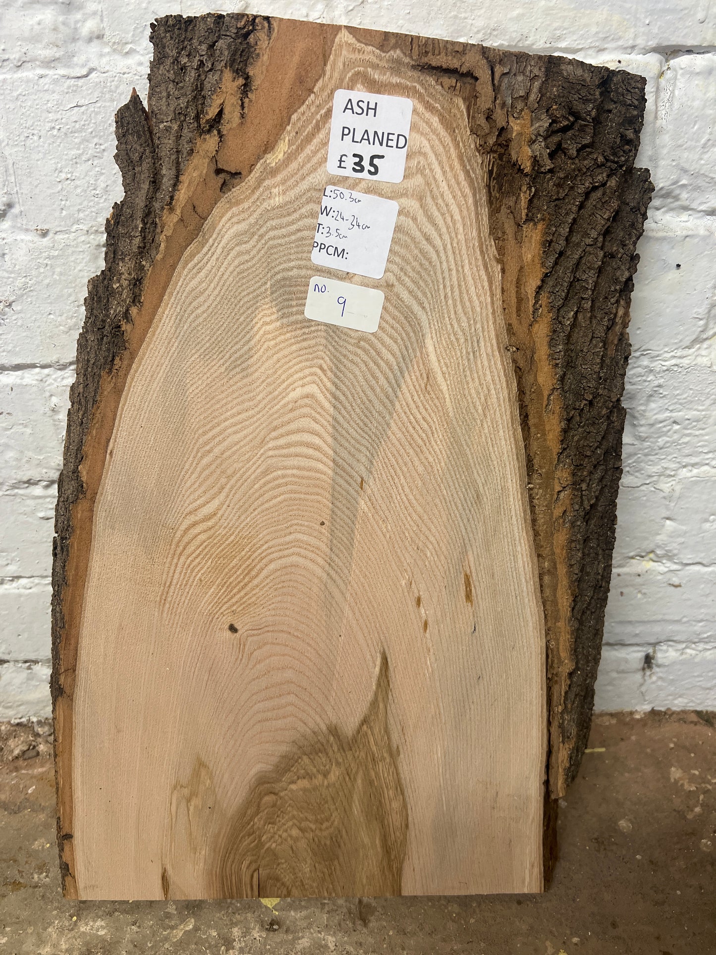 Ash No 9 - 503x240-340x35mm Planed