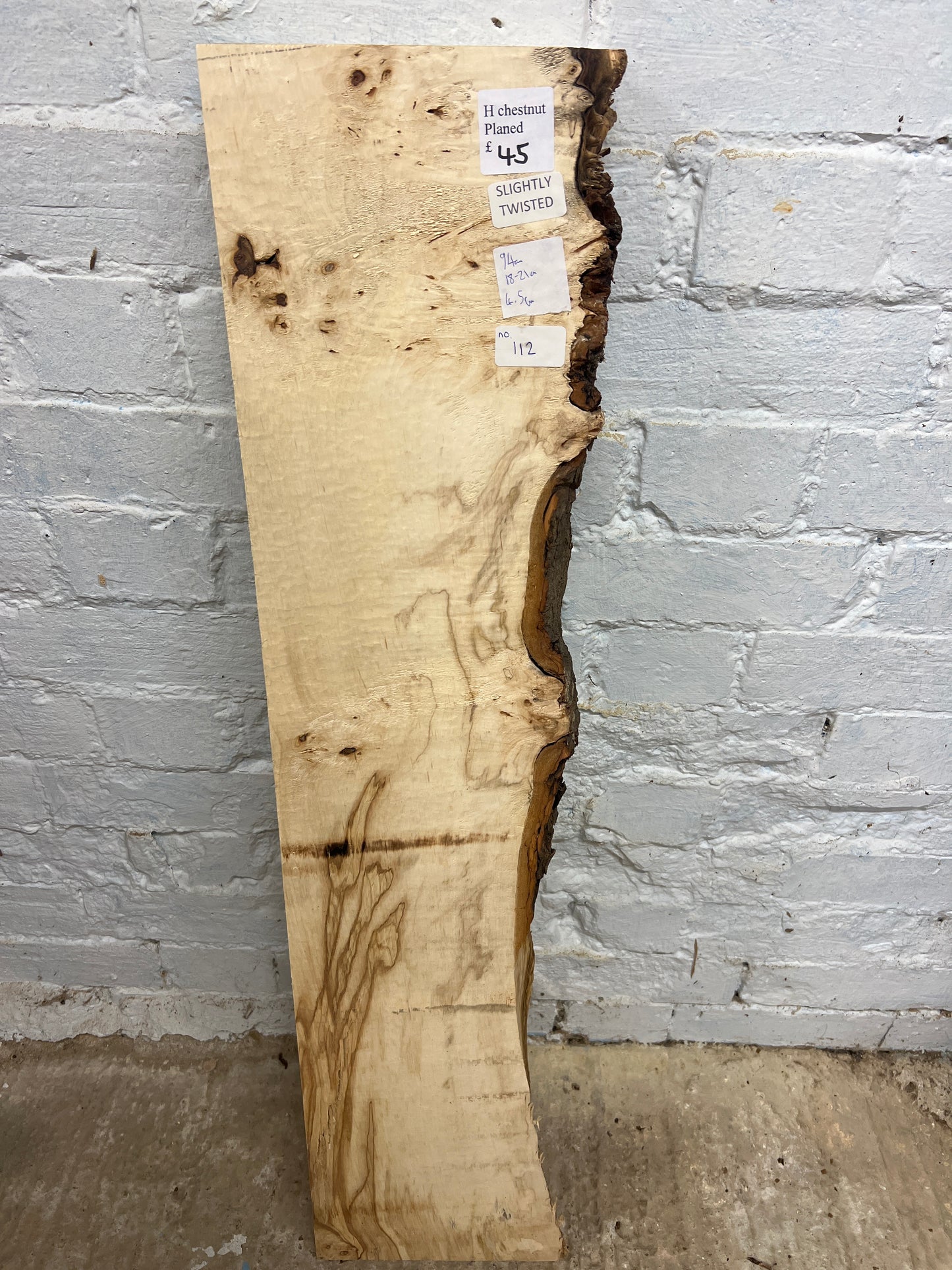 Horse Chestnut No 112 - 940x180-210x45mm Planed
