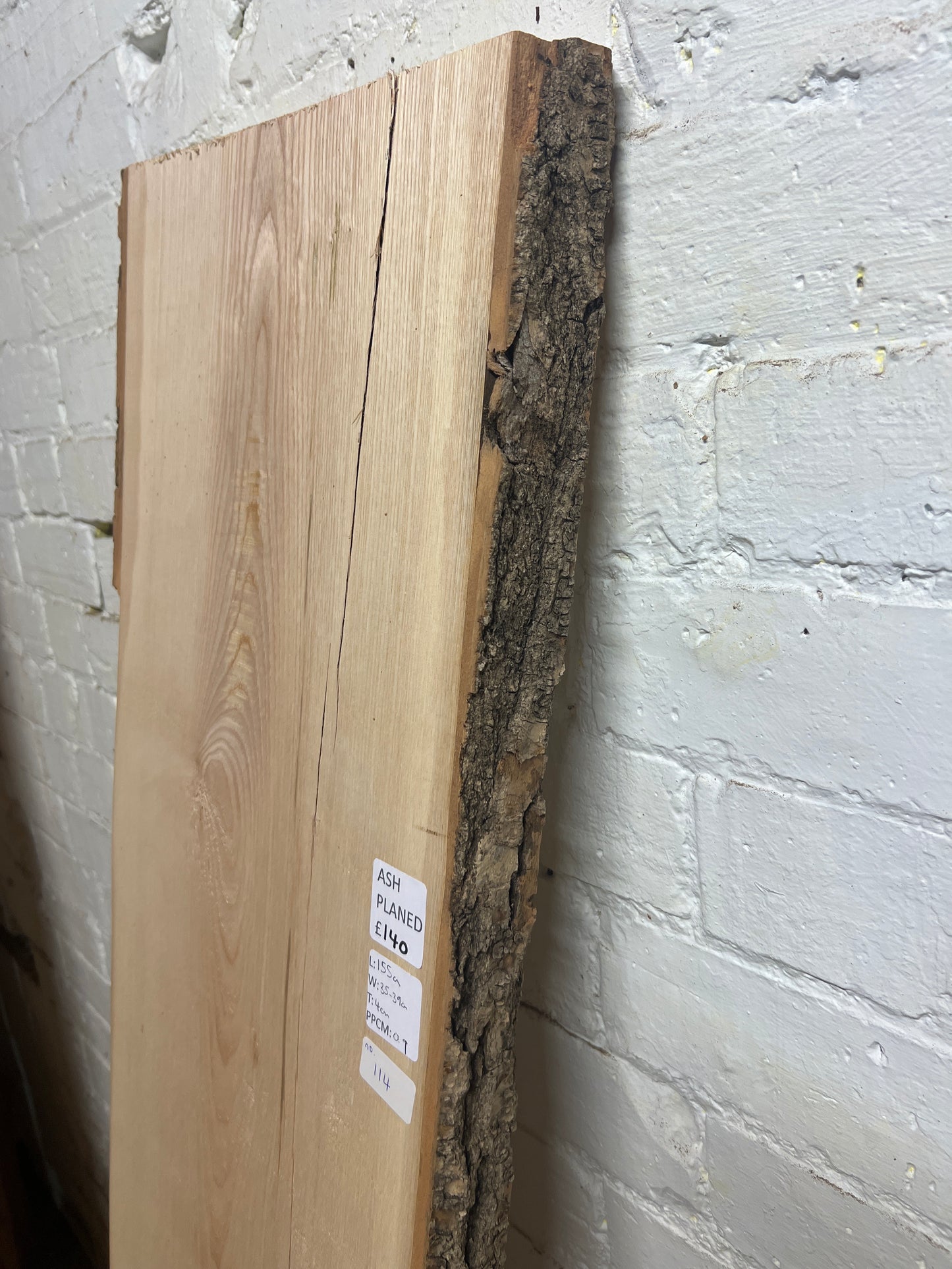 Ash No 114 - 1550x330-390x40mm Planed