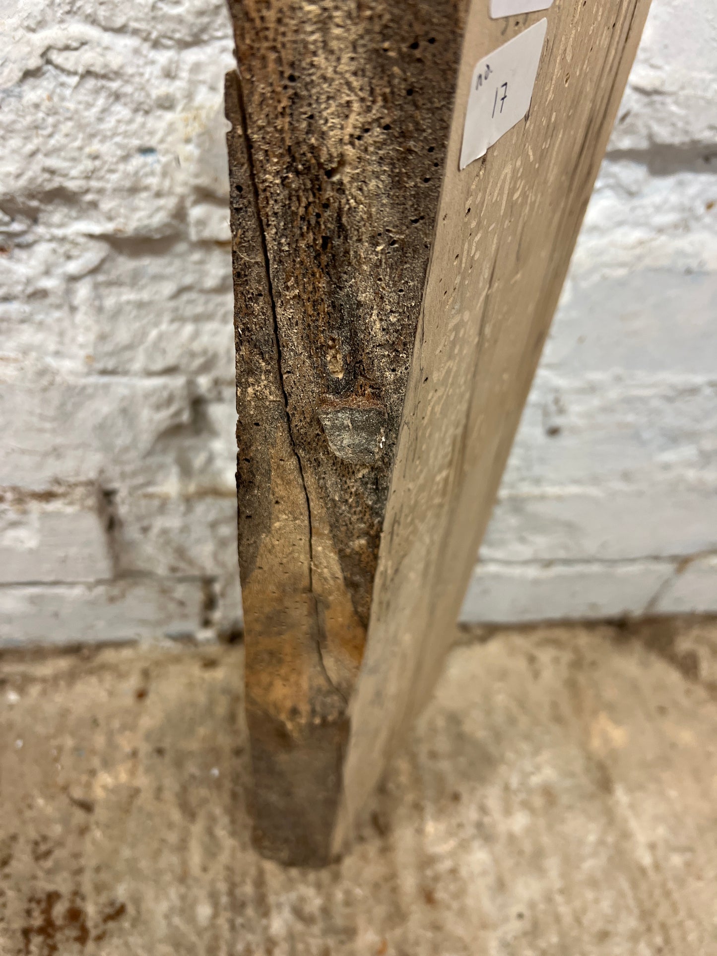 Spalted beech No 17 - 550x170-175x40mm Planed