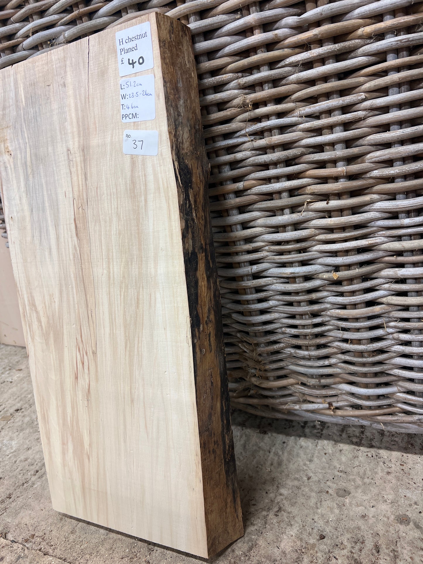 Horse Chestnut No 37 - 512x235-240x46mm Planed