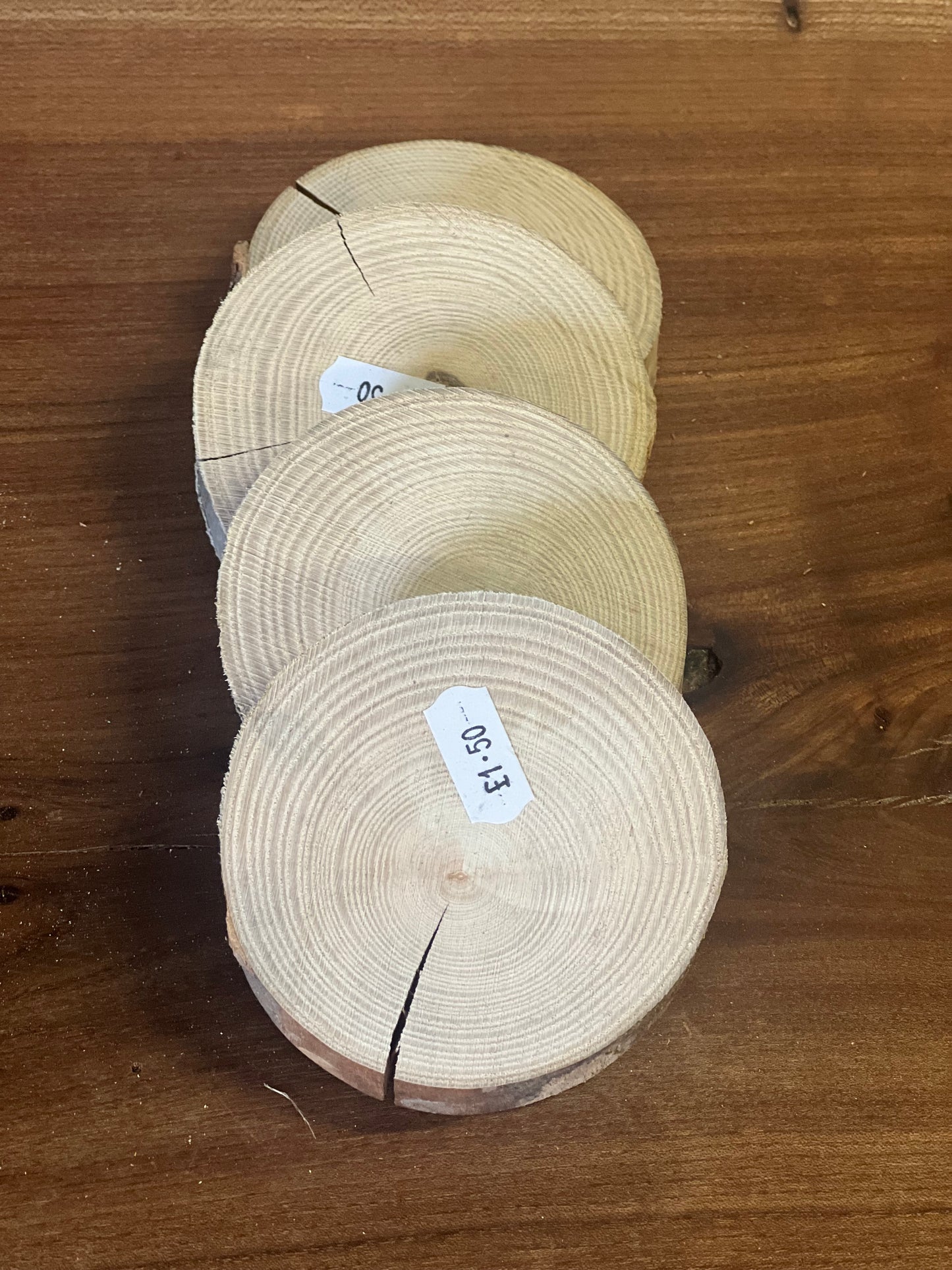 Ash rounds £1.50 - 90x20mm Sawn