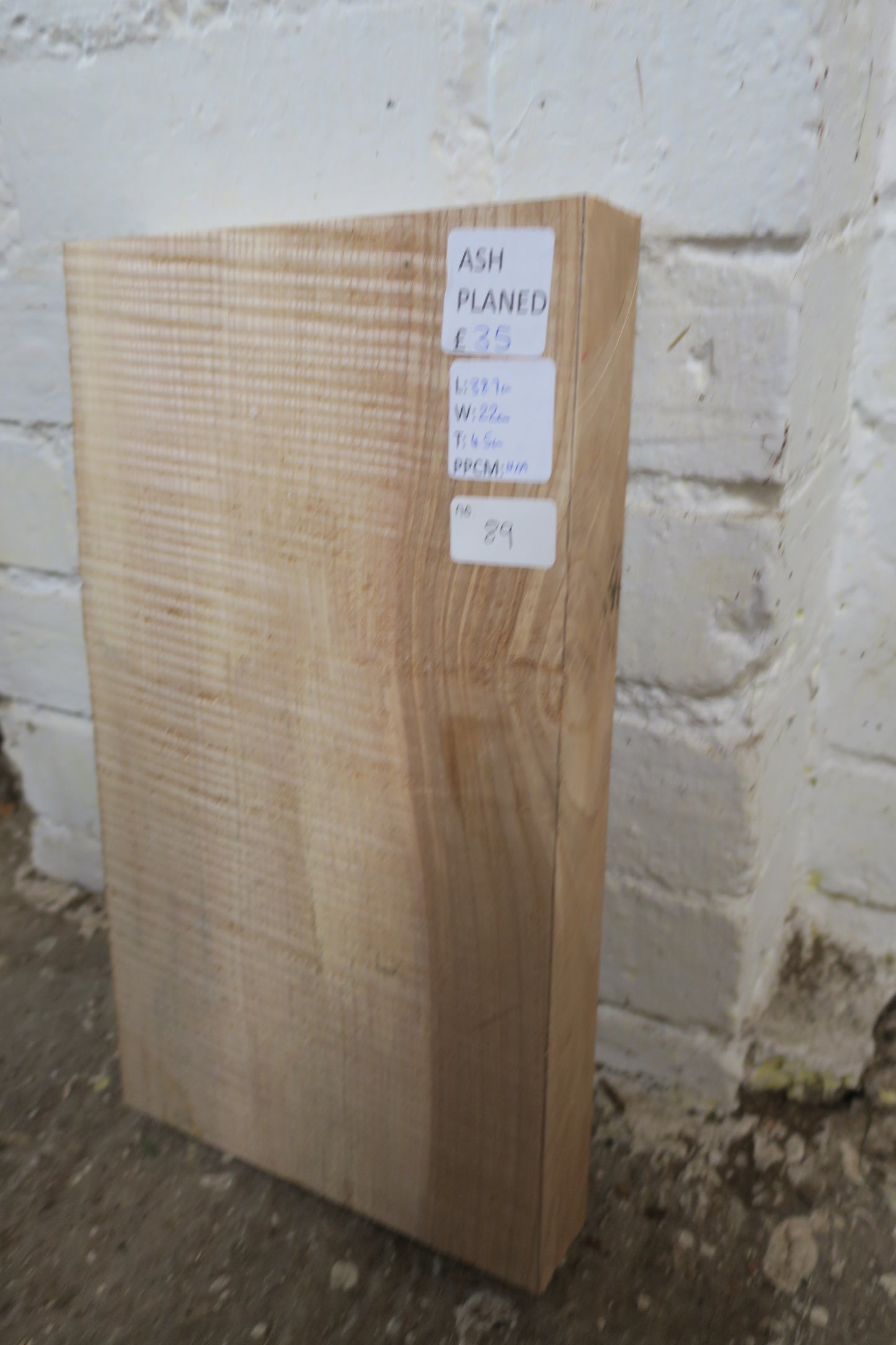 Ash No 89- 387x220x45mm Planed