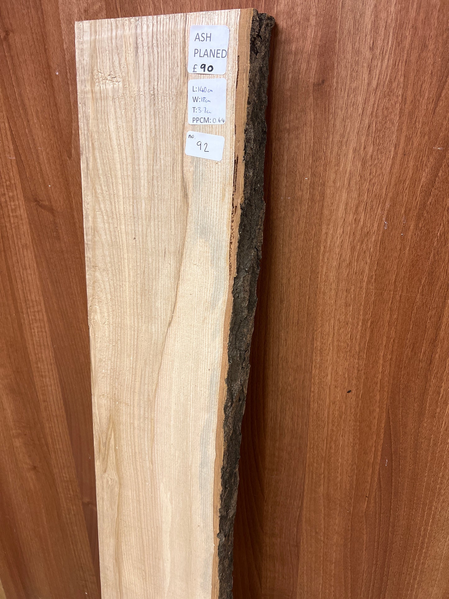 Ash No 92 - 1400x180x37mm Planed
