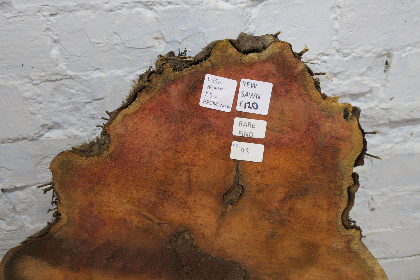 Yew No 95 - 550x480x50mm Planed