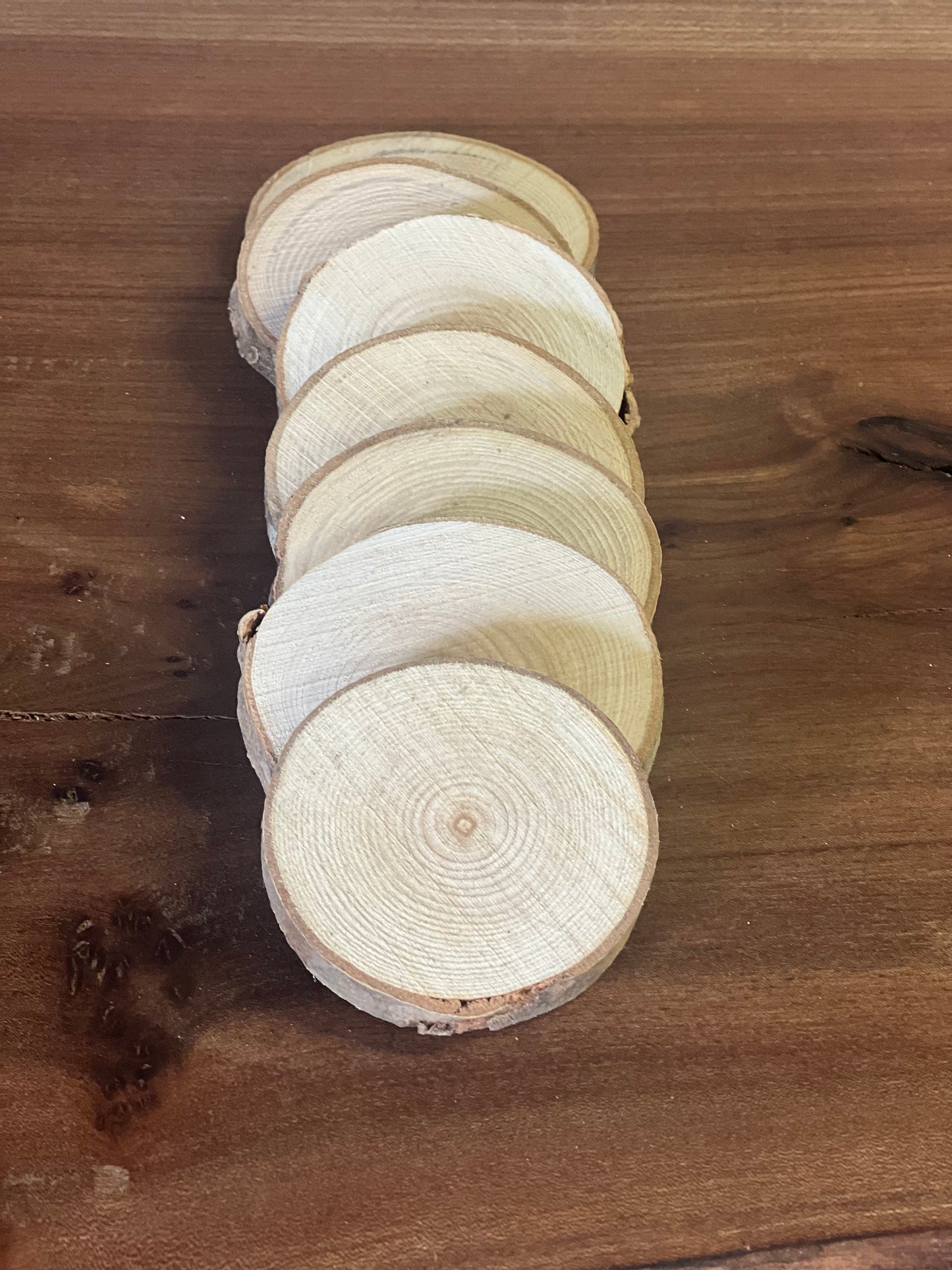 Ash rounds - 70-90x10-20mm Sawn