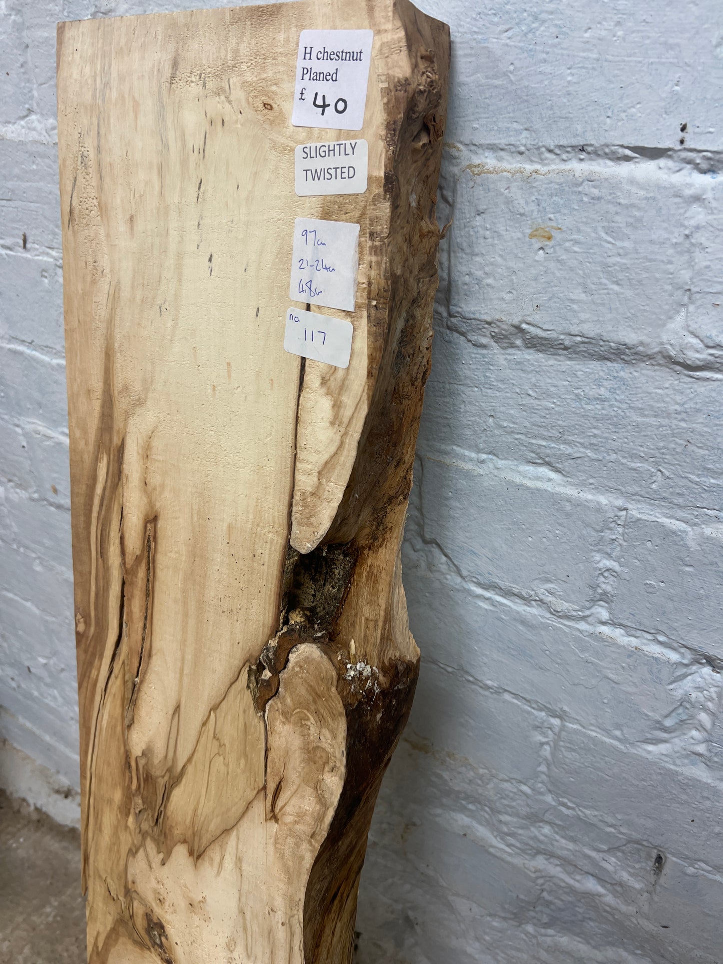 Horse Chestnut No 117 - 970x210-240x48mm Planed