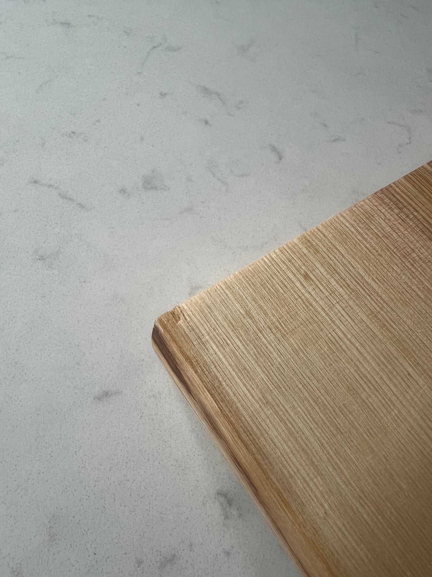 Large Solid English Olive Ash Hand Made Kitchen Chopping Serving Board with Natural Live edges