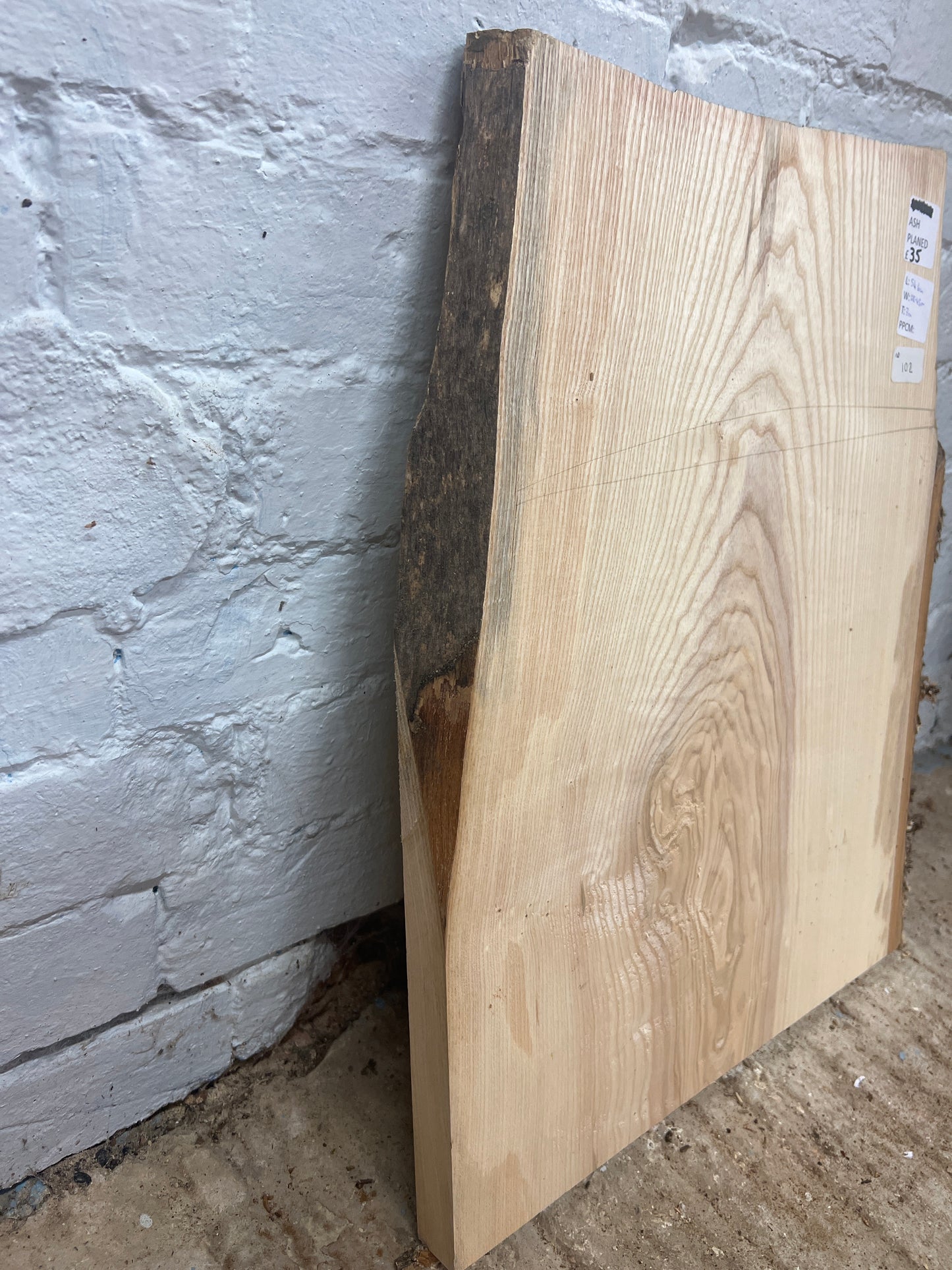 Ash No 102 - 546x380-450x30mm Planed