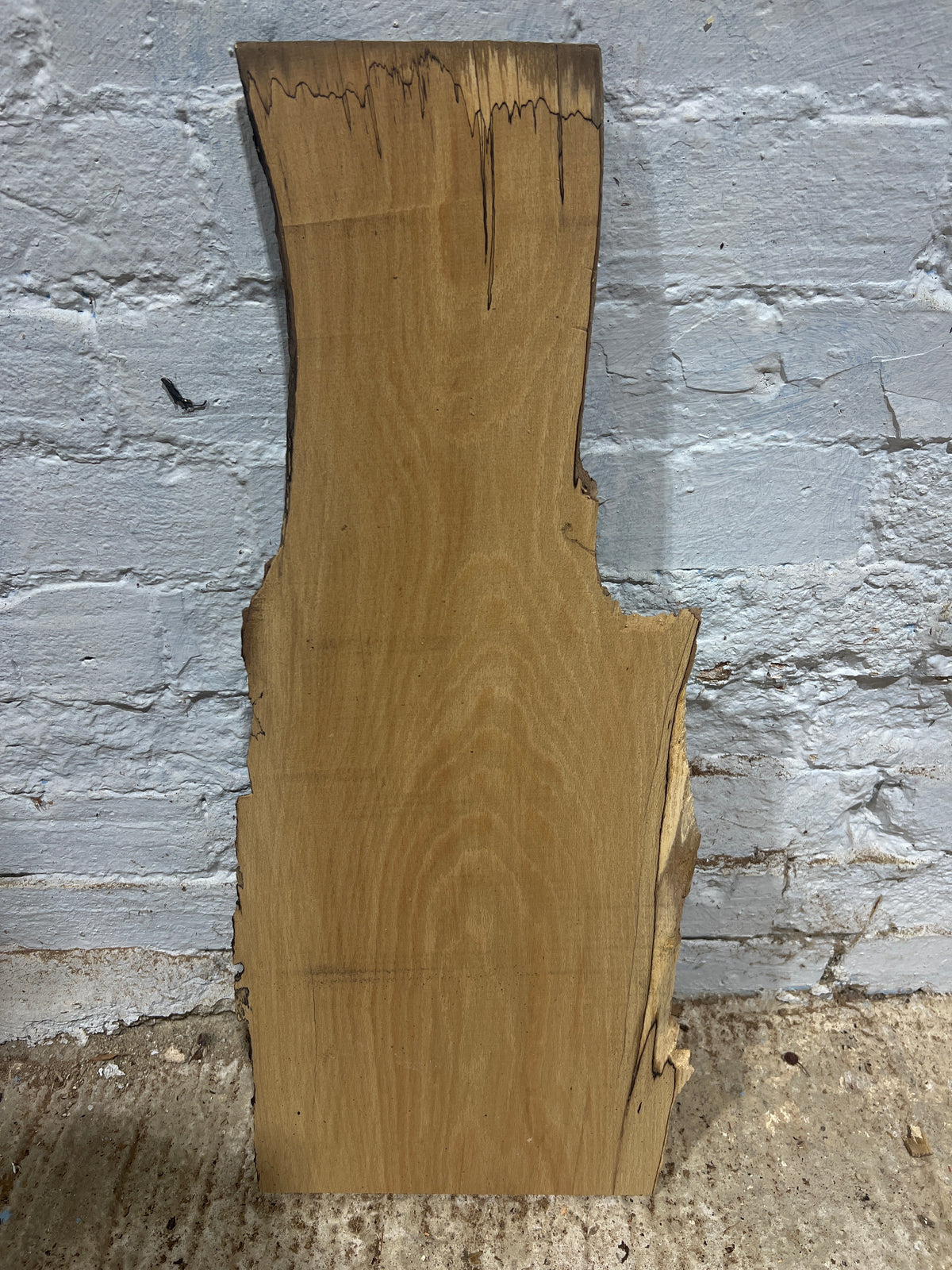 Spalted Beech No 173 - 680x140-270x20mm Planed