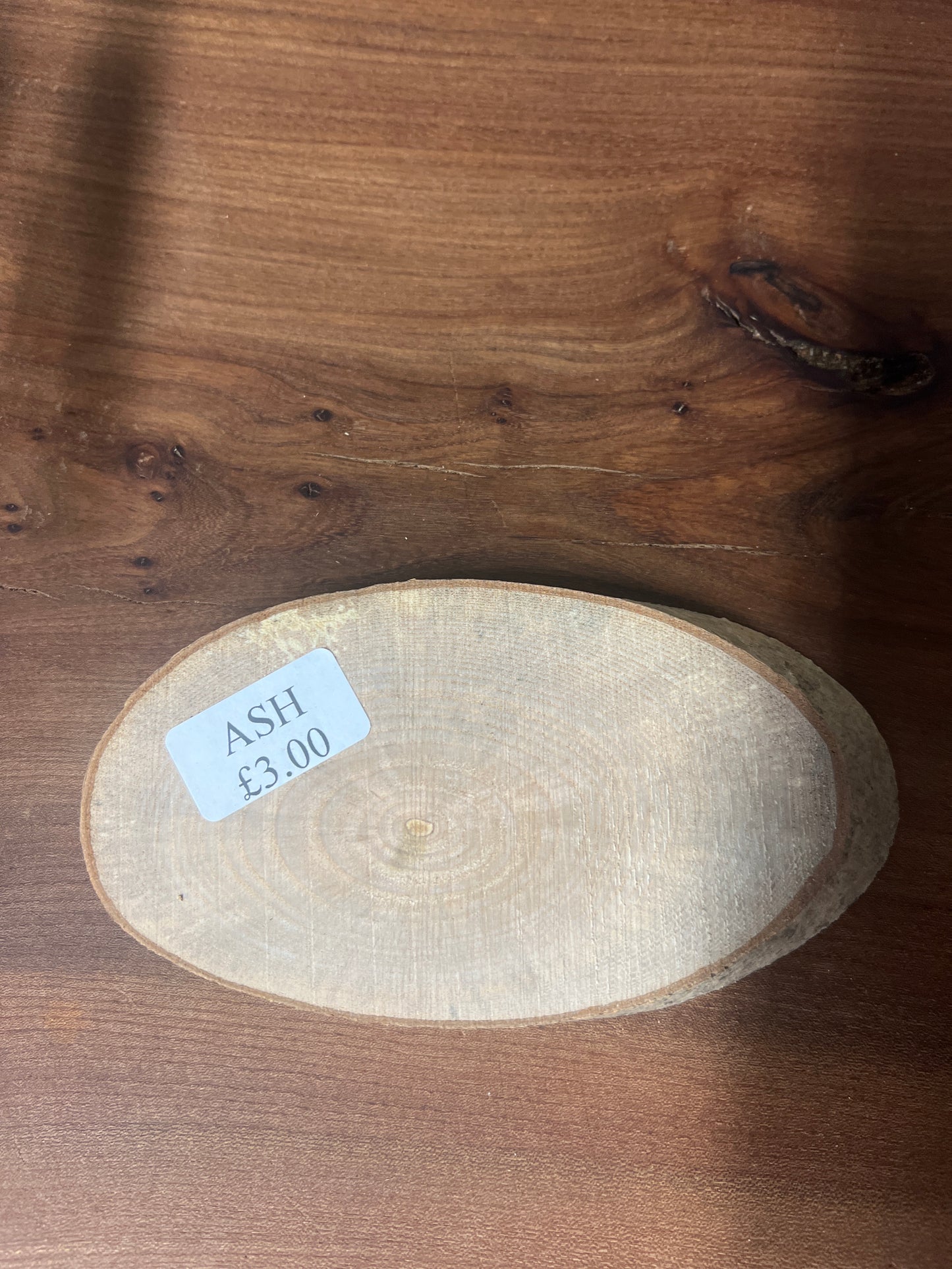 Ash rounds £3 - 170x90x15mm Sawn