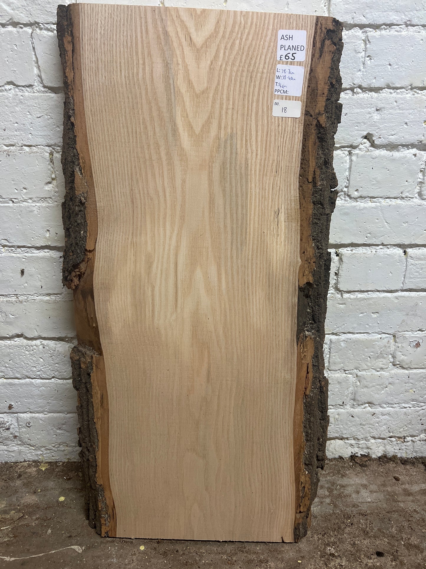 Ash No 18 - 787x380-400x40mm Planed