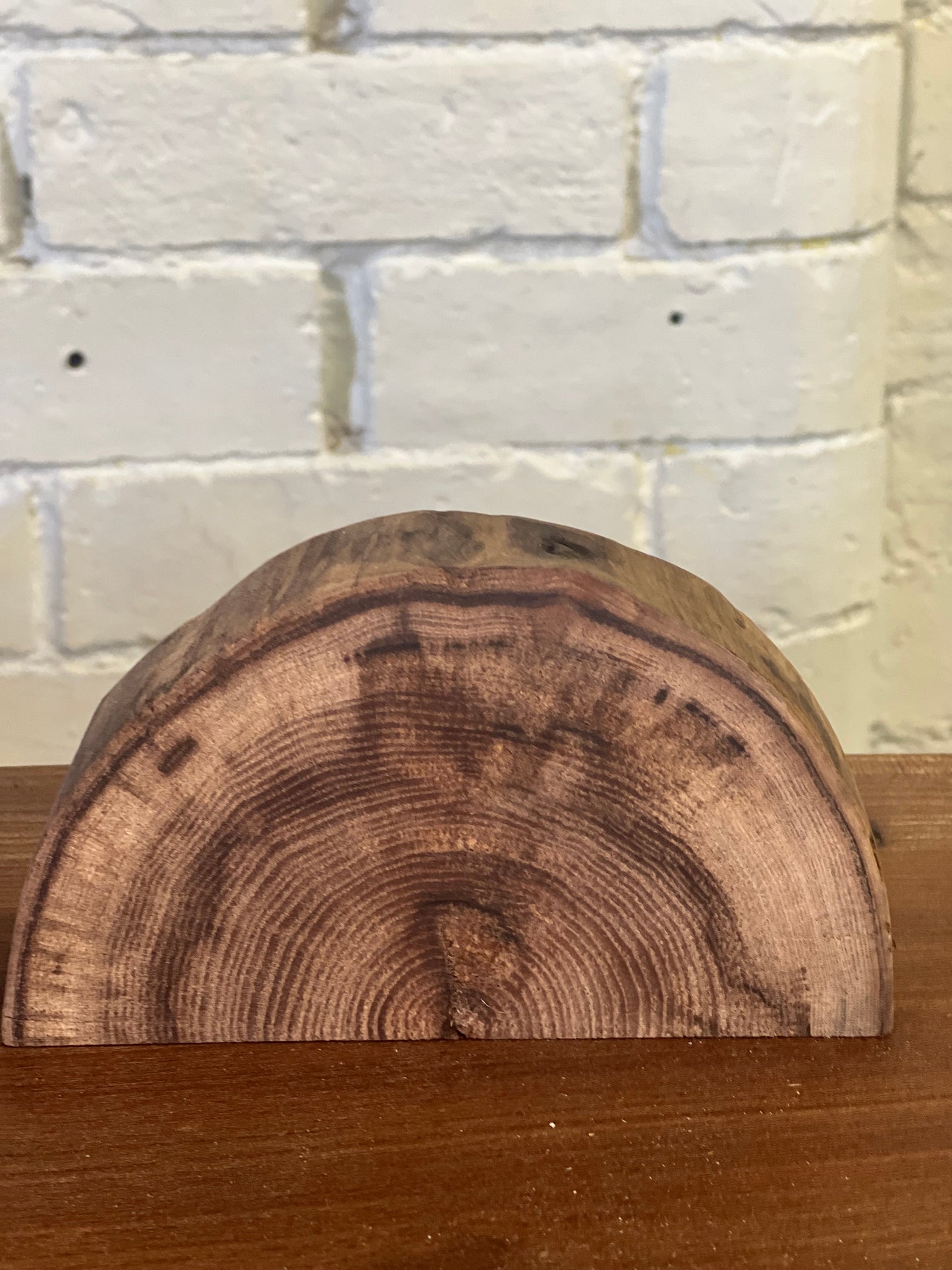 Elm half round - 160x90x40mm Sanded and Oiled
