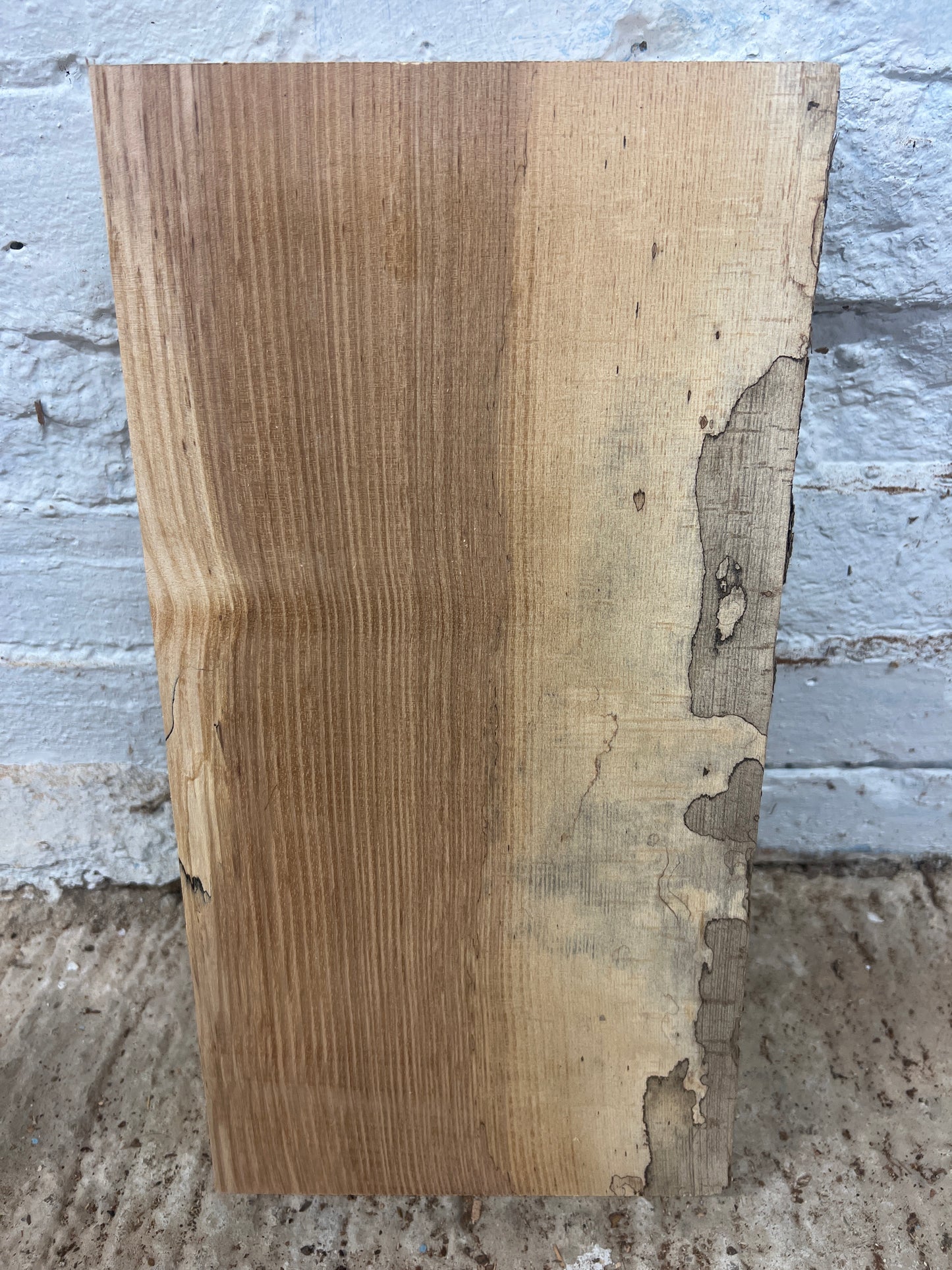 Spalted Beech No 30- 423x215x53mm Planed