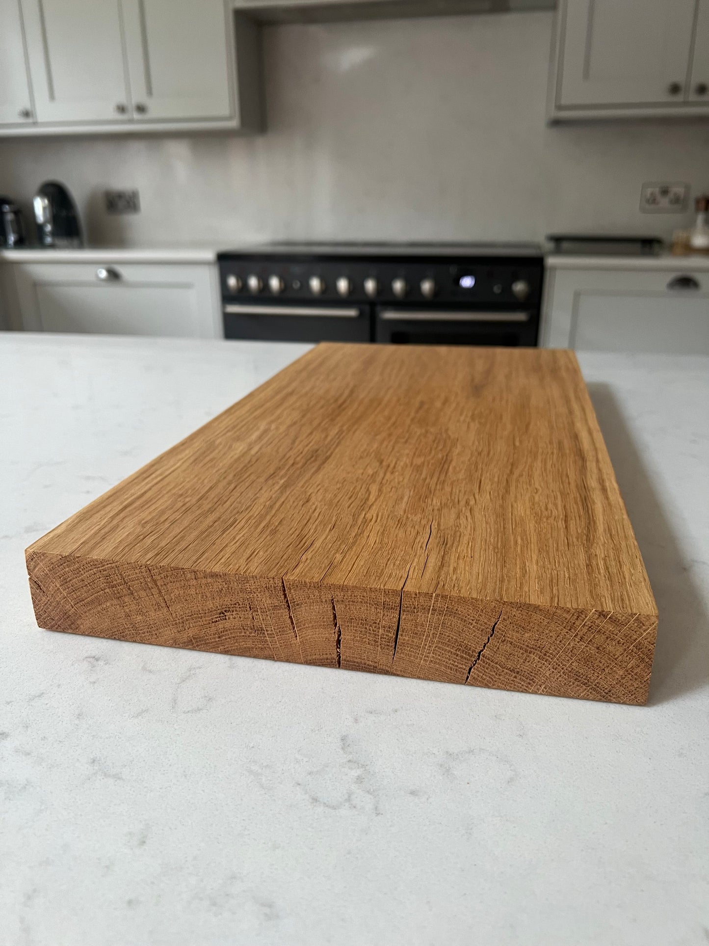 Large Solid English Oak Hand Made Kitchen Chopping Serving Cheese Board Natural