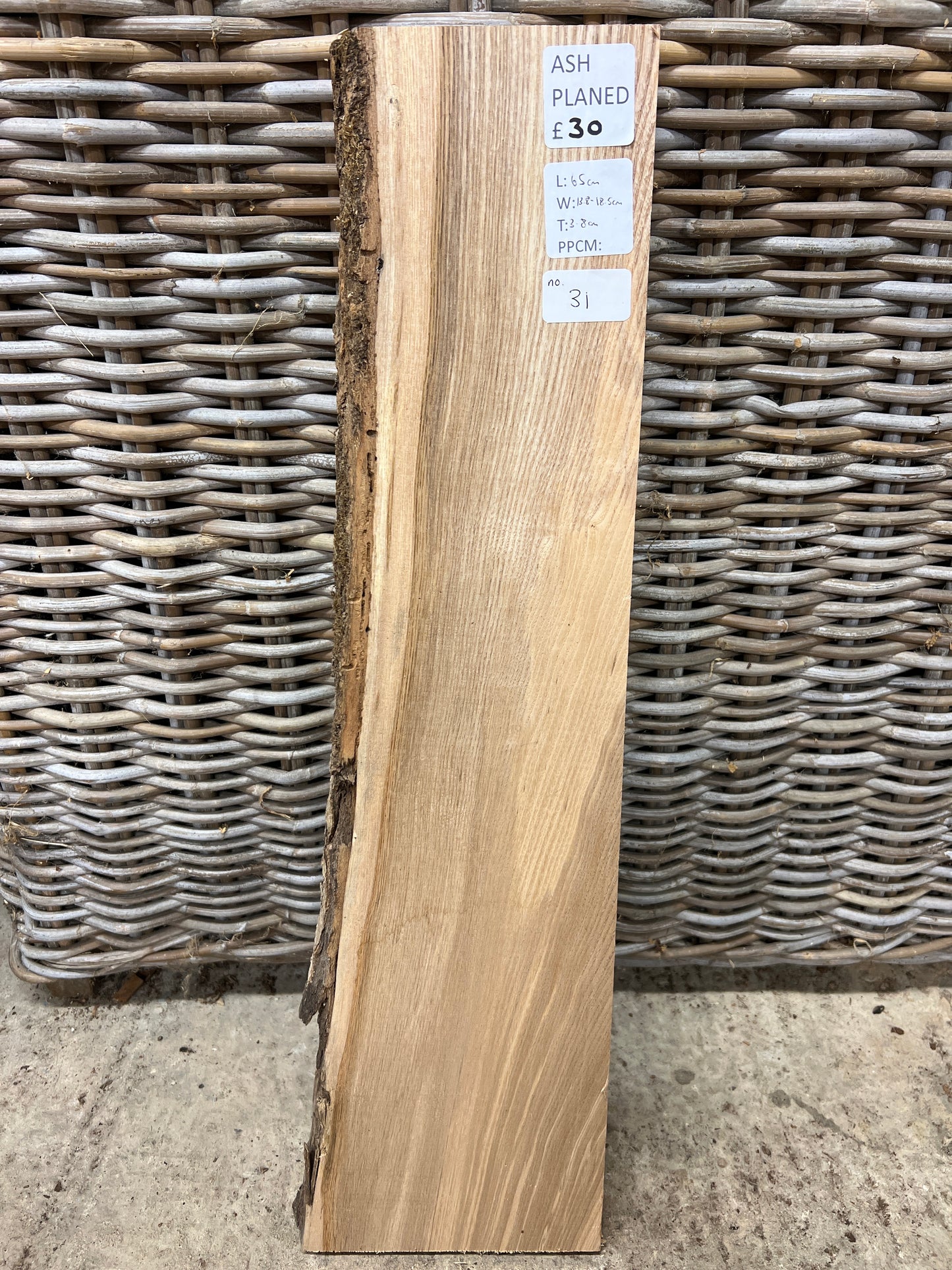 Ash No 31 - 650x138-185x38mm Planed