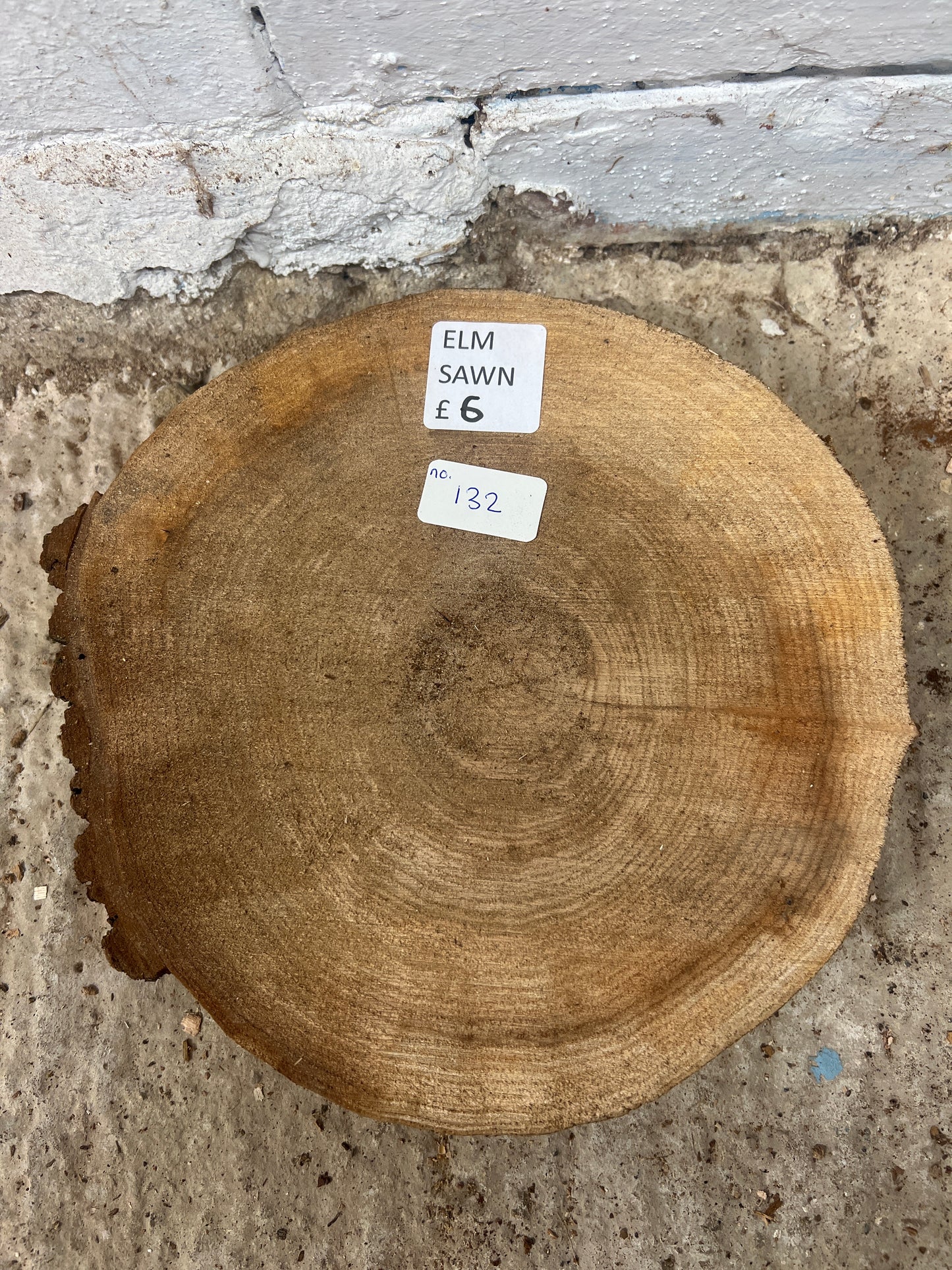 Elm No 132 - 250x260x40mm Sawn